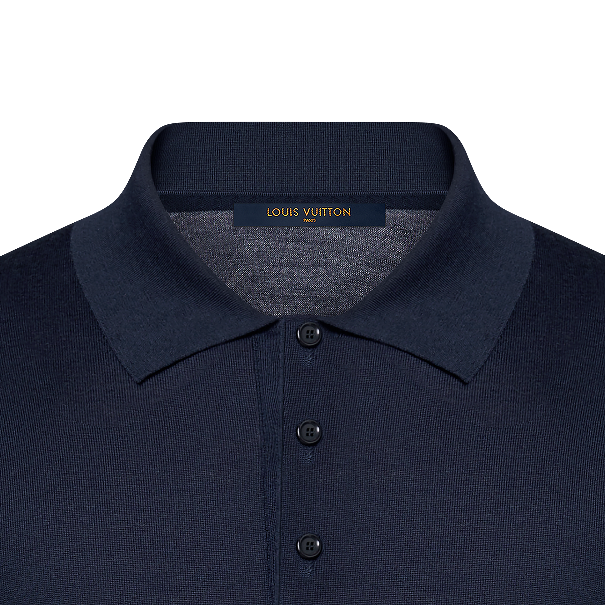 Polo de manga larga en mezcla de seda y cachemir  Hombre Prêt-à-Porter Punto y sudaderas | LOUIS VUITTON (Zoom de producto)
