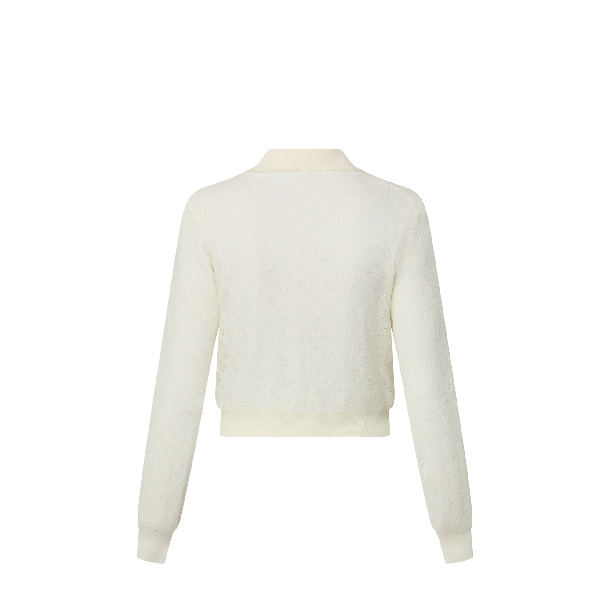 Polo de manga larga Mahina Monogram  Mujer Prêt-à-Porter Tops | LOUIS VUITTON (Zoom de producto)