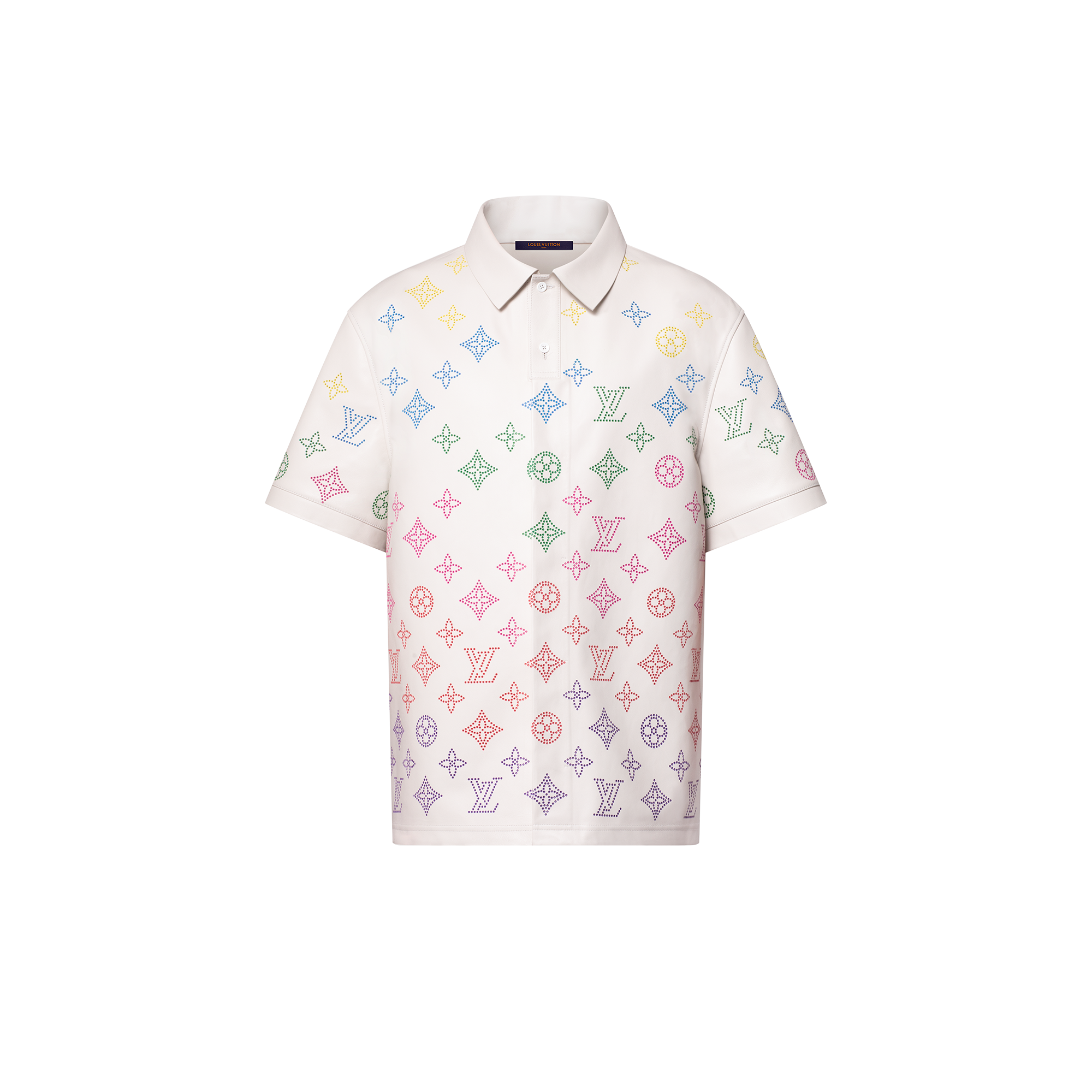 Polo de piel con flores Monogram perforadas  Hombre Prêt-à-Porter Camisas | LOUIS VUITTON (Zoom de producto)