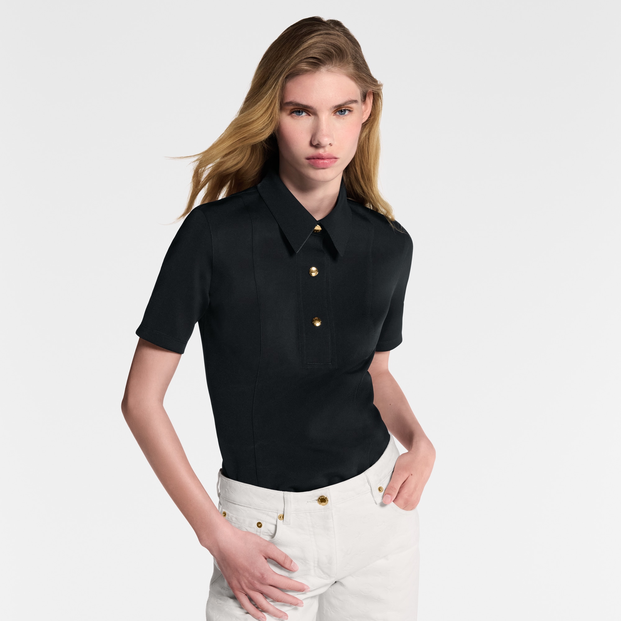 Polo de punto técnico  Mujer Prêt-à-Porter Tops | LOUIS VUITTON (Zoom de producto)