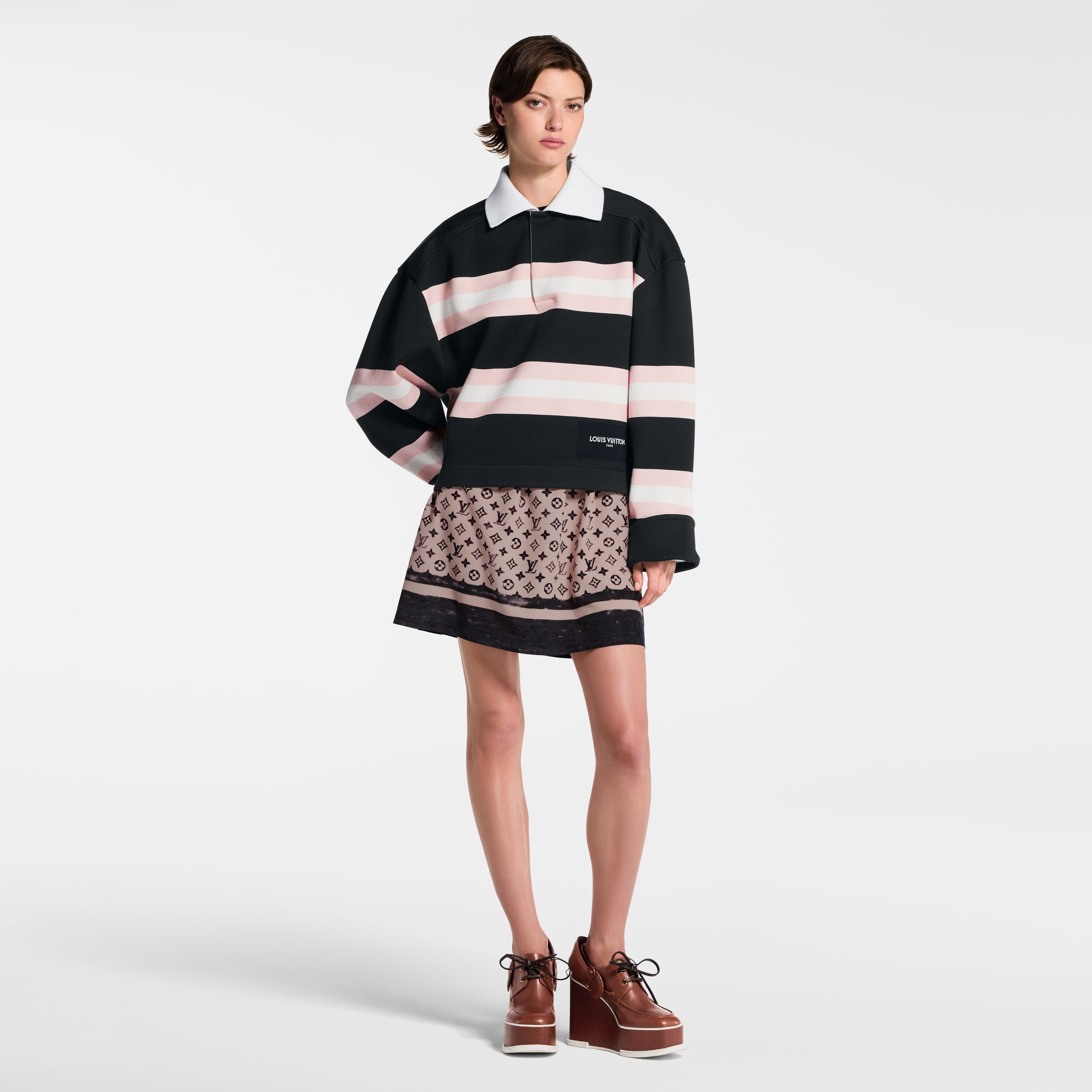 Polo de rayas gruesas  Mujer Prêt-à-Porter Tops | LOUIS VUITTON (Zoom de producto)