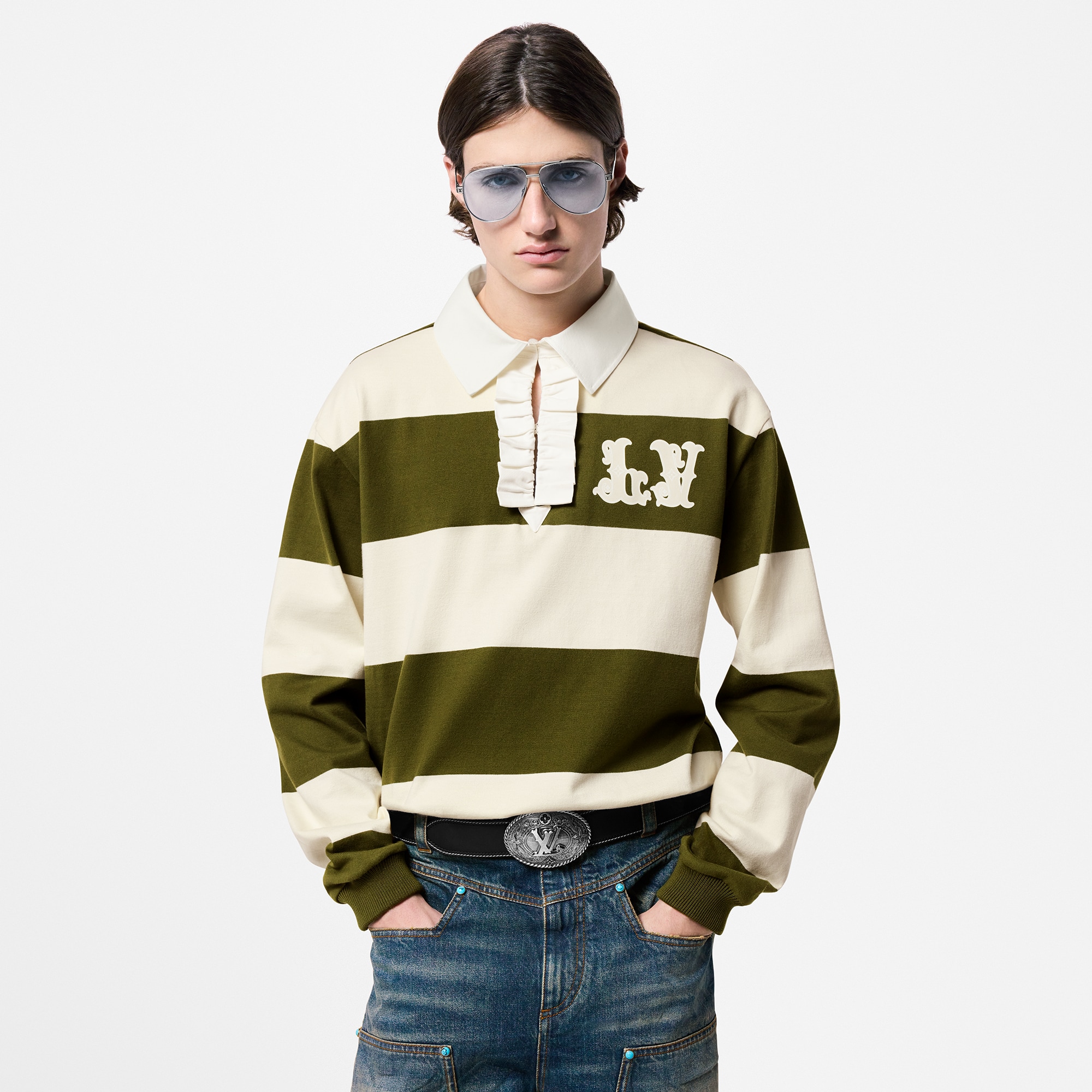 Polo de rugby en algodón  Hombre Prêt-à-Porter Camisetas y polos | LOUIS VUITTON (Zoom de producto)