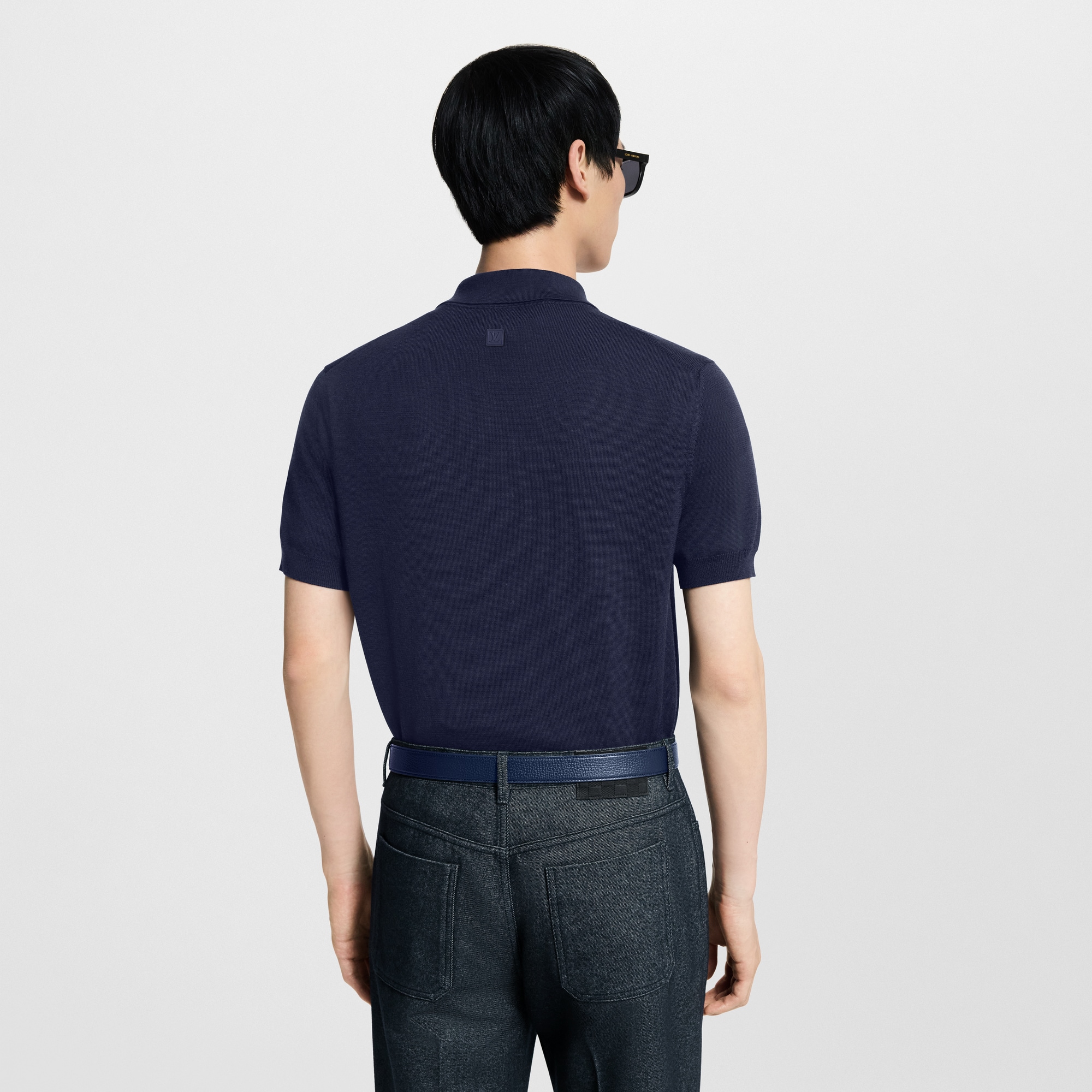 Polo distintivo en mezcla de materiales  Hombre Prêt-à-Porter Camisetas y polos | LOUIS VUITTON (Zoom de producto)