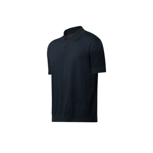 Polo en mezcla de algodón y seda Hombre Prêt-à-Porter Camisas | LOUIS VUITTON (Zoom de producto)
