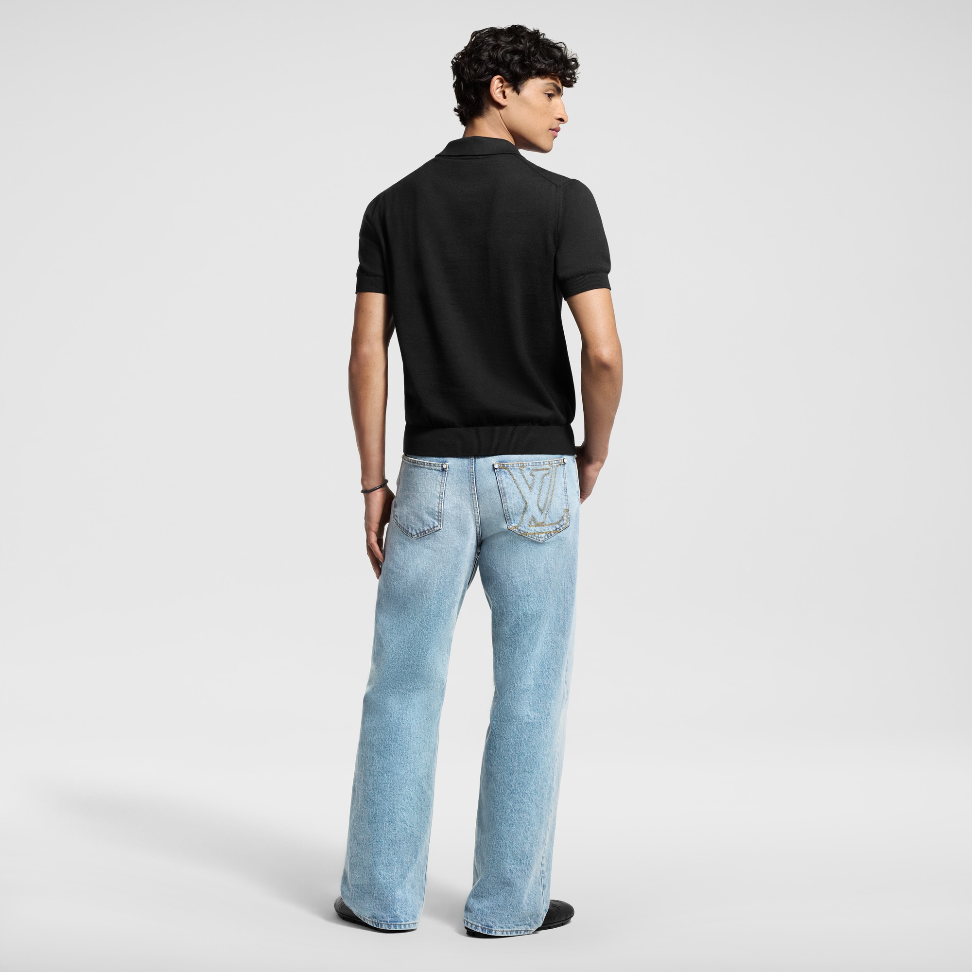Polo en mezcla de cachemir y algodón  Hombre Prêt-à-Porter Camisetas y polos | LOUIS VUITTON (Zoom de producto)