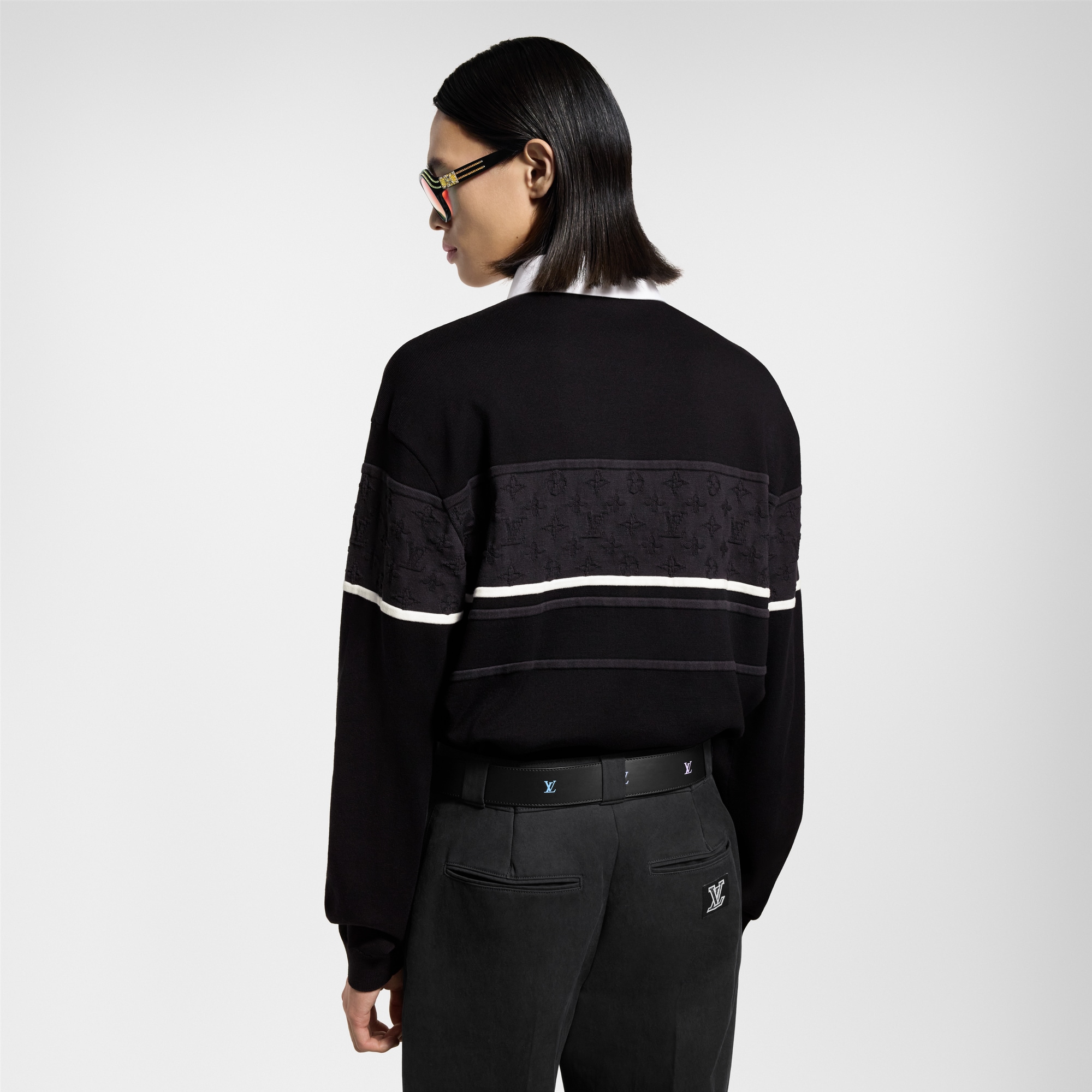 Polo Monogram de manga larga  Hombre Prêt-à-Porter Camisas | LOUIS VUITTON (Zoom de producto)