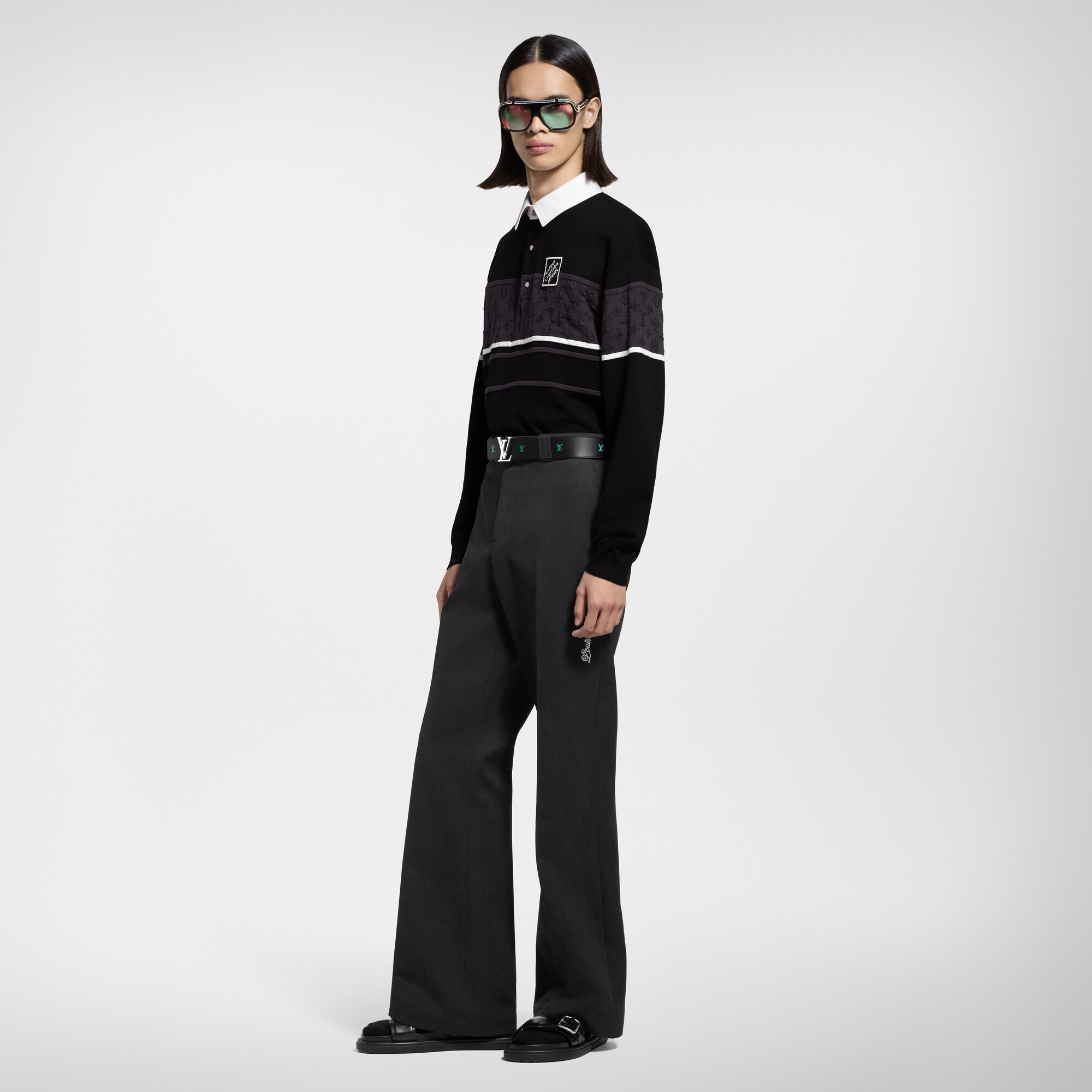 Polo Monogram de manga larga  Hombre Prêt-à-Porter Camisas | LOUIS VUITTON (Zoom de producto)