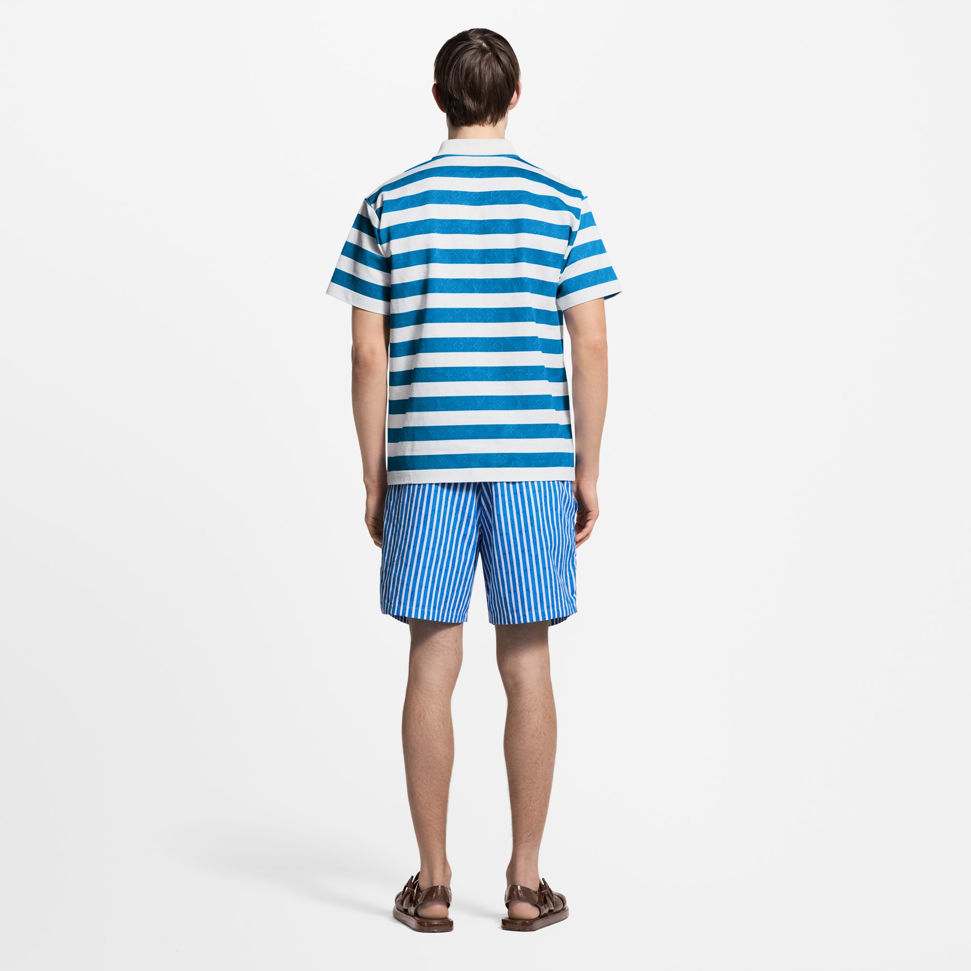 Polo Monogram de rayas  Hombre Prêt-à-Porter Camisetas y polos | LOUIS VUITTON (Zoom de producto)