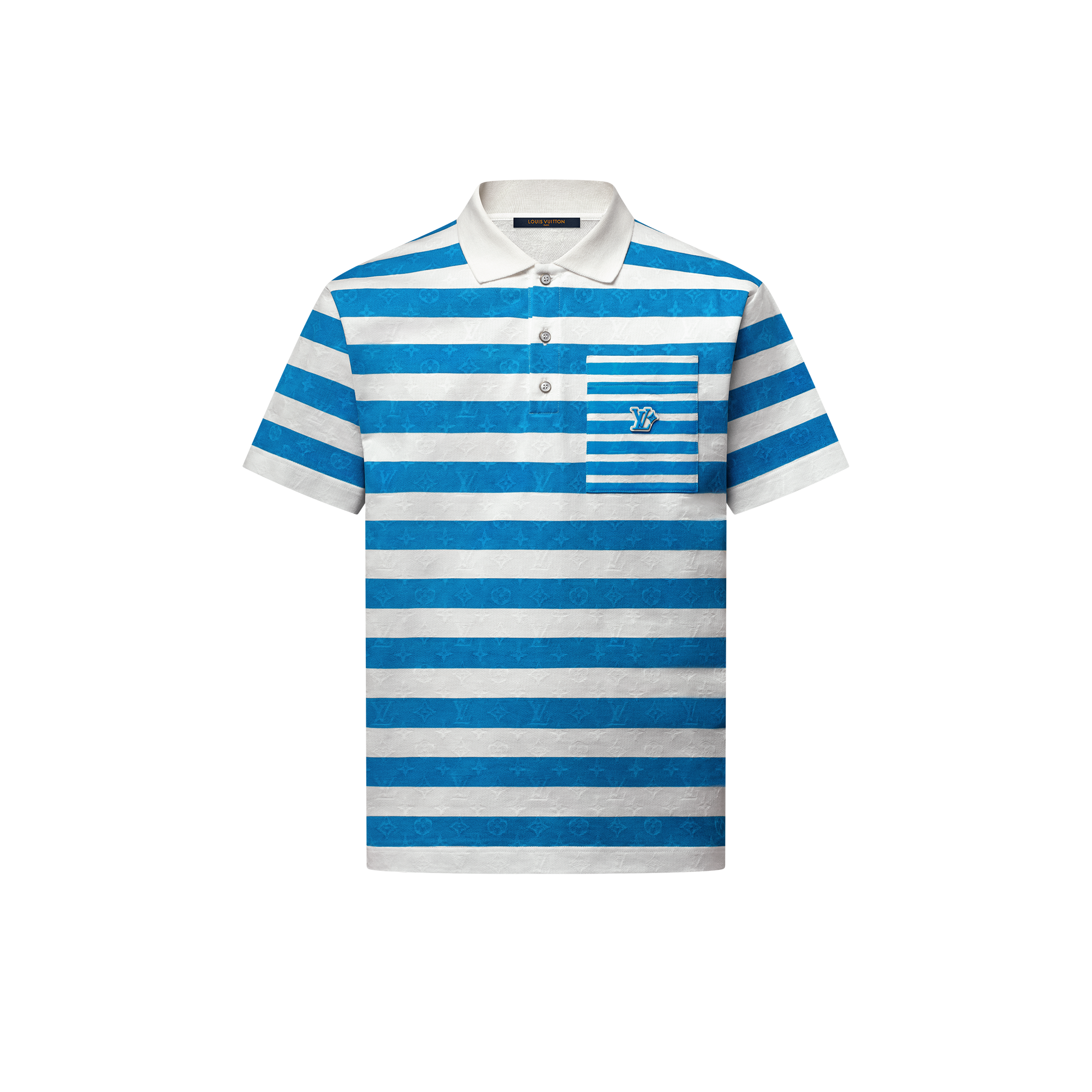 Polo Monogram de rayas  Hombre Prêt-à-Porter Camisetas y polos | LOUIS VUITTON (Zoom de producto)