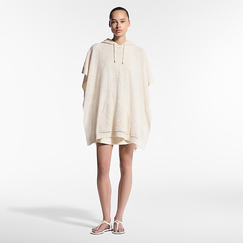 Poncho de felpa con flor Monogram Mujer Prêt-à-Porter Artículos de punto | LOUIS VUITTON (Zoom de producto)