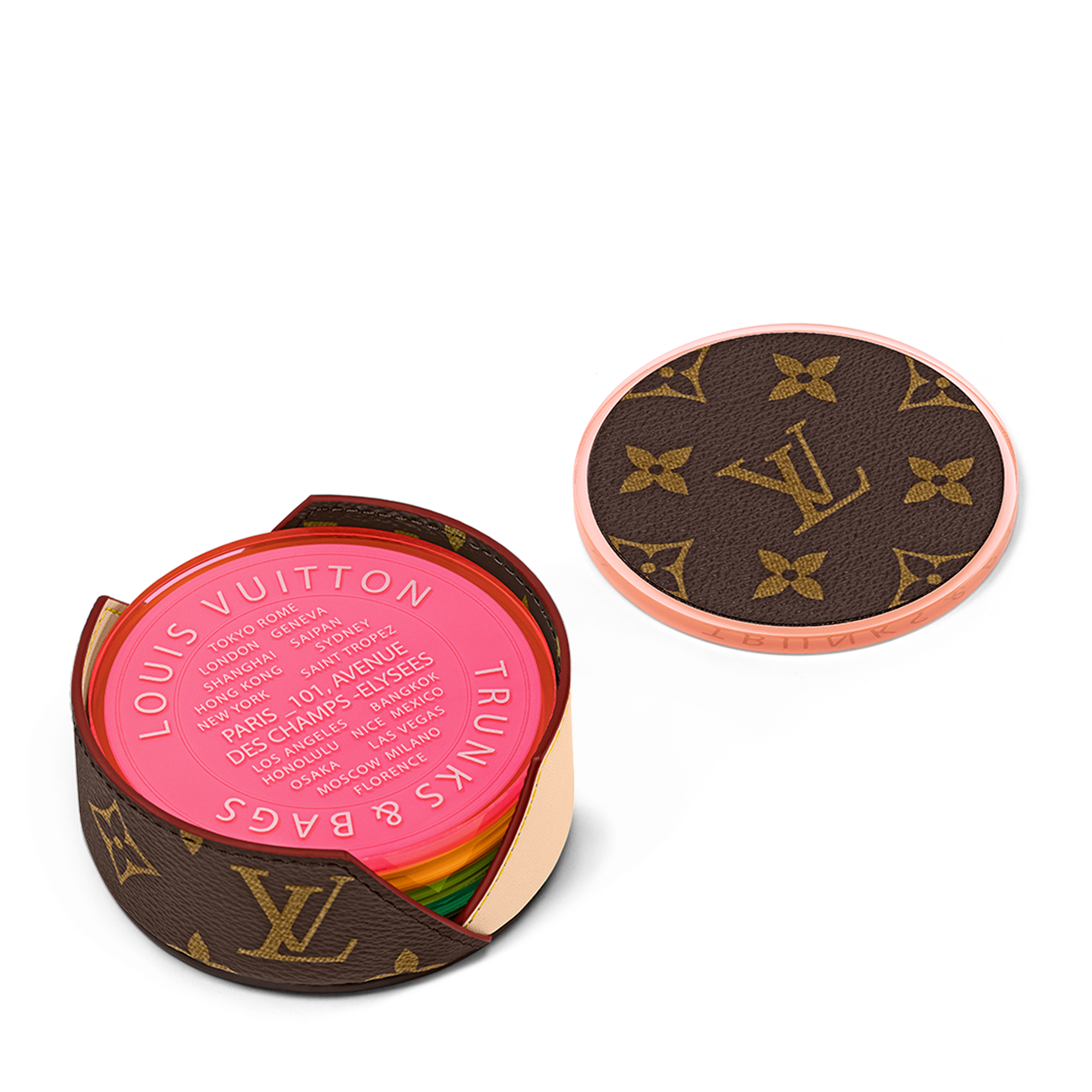 Posavasos Monogram Fluo Lona Monogram Baúles, Viaje y Hogar Deporte y Lifestyle Lifestyle y muñecas Vivienne | LOUIS VUITTON (Zoom de producto)