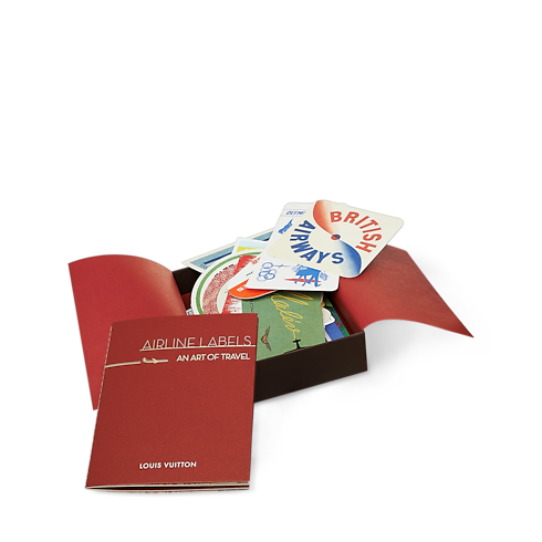 Postcards box, 30 Airlines Labels Baúles, Viaje y Hogar Libros Libros de tapa dura | LOUIS VUITTON (Zoom de producto)