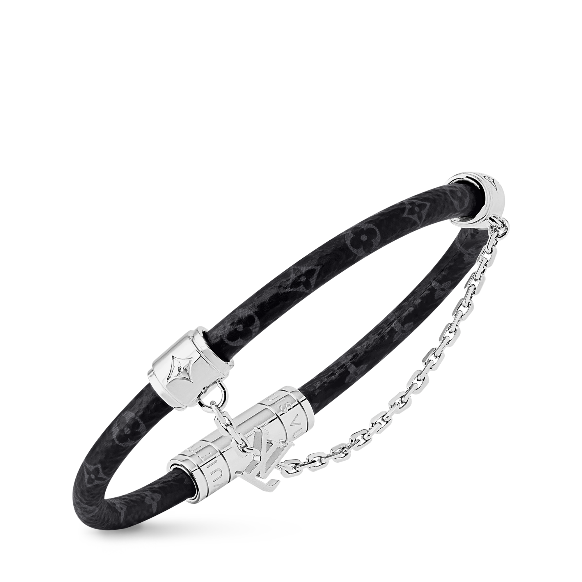 Pulsera Chain It Lona Monogram Eclipse Hombre Joyería Pulseras | LOUIS VUITTON (Zoom de producto)
