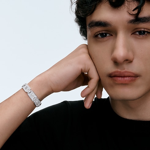 Pulsera con cadena grumet Les Gastons Vuitton Masterpiece de oro blanco y diamantes Joyería Categorías Pulseras | LOUIS VUITTON (Zoom de producto)