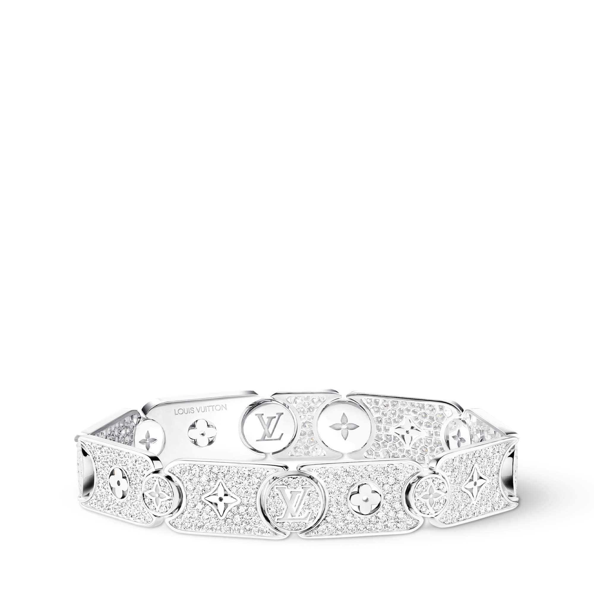 Pulsera con cadena grumet Les Gastons Vuitton Masterpiece de oro blanco y diamantes  Joyería Categorías Pulseras | LOUIS VUITTON (Zoom de producto)