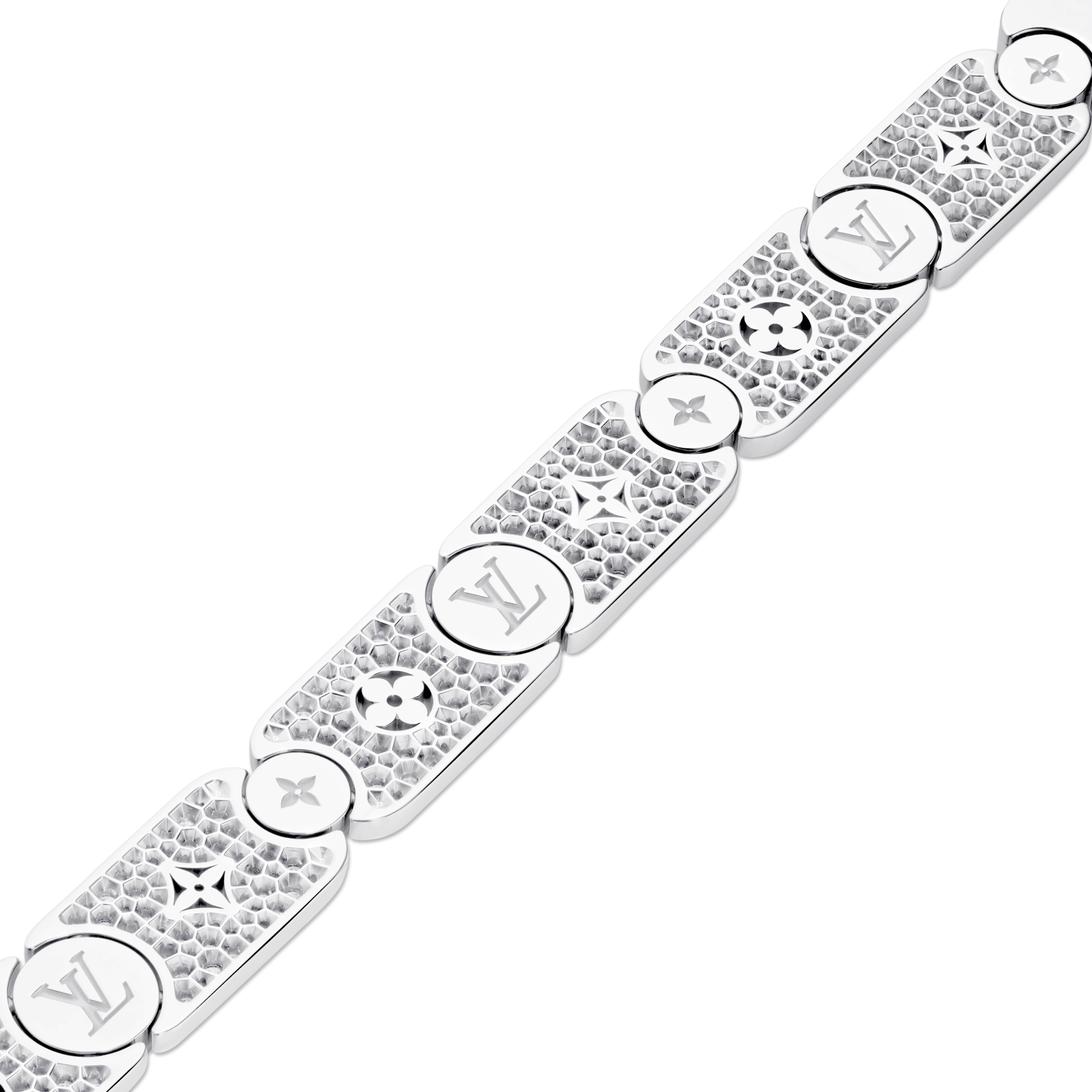 Pulsera con cadena grumet Les Gastons Vuitton Masterpiece de oro blanco y diamantes  Joyería Categorías Pulseras | LOUIS VUITTON (Zoom de producto)