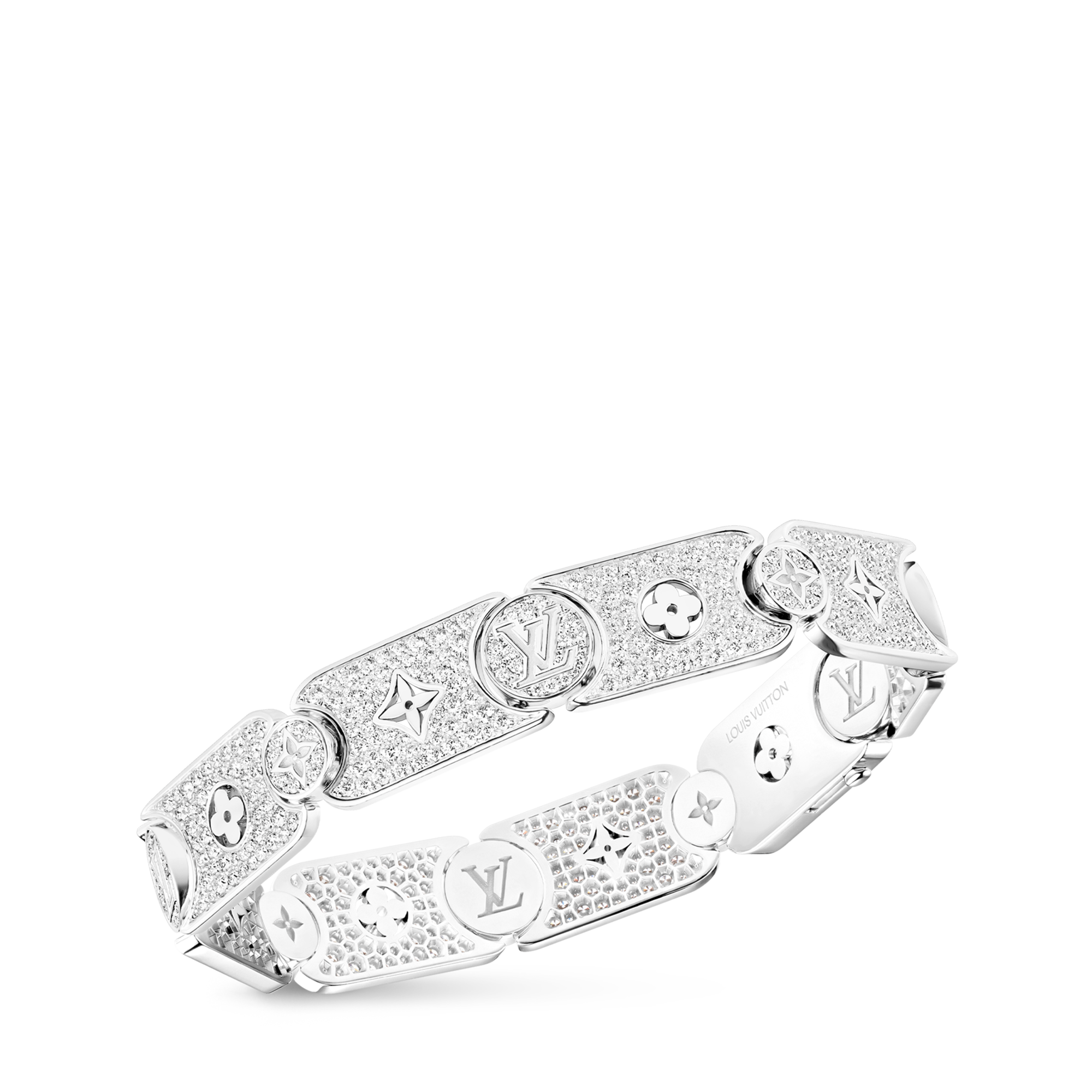 Pulsera con cadena grumet Les Gastons Vuitton Masterpiece de oro blanco y diamantes  Joyería Categorías Pulseras | LOUIS VUITTON (Zoom de producto)