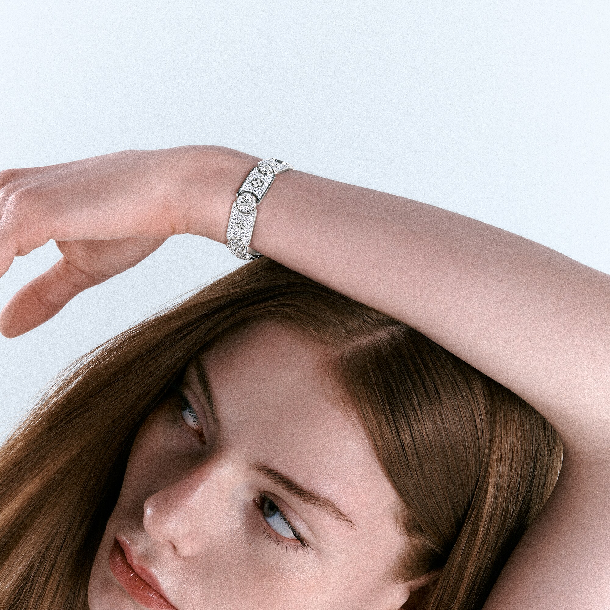 Pulsera con cadena grumet Les Gastons Vuitton Masterpiece de oro blanco y diamantes  Joyería Categorías Pulseras | LOUIS VUITTON (Zoom de producto)