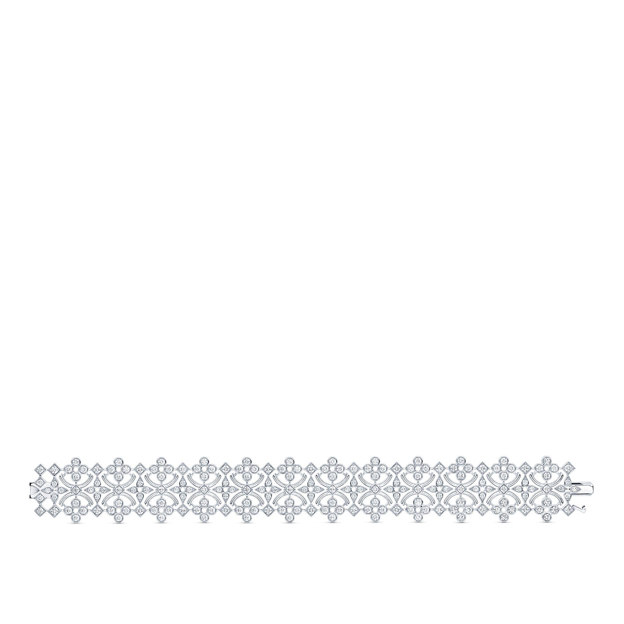 Pulsera Dentelle Masterpiece de oro blanco y diamantes  Joyería Categorías Joyería | LOUIS VUITTON (Zoom de producto)