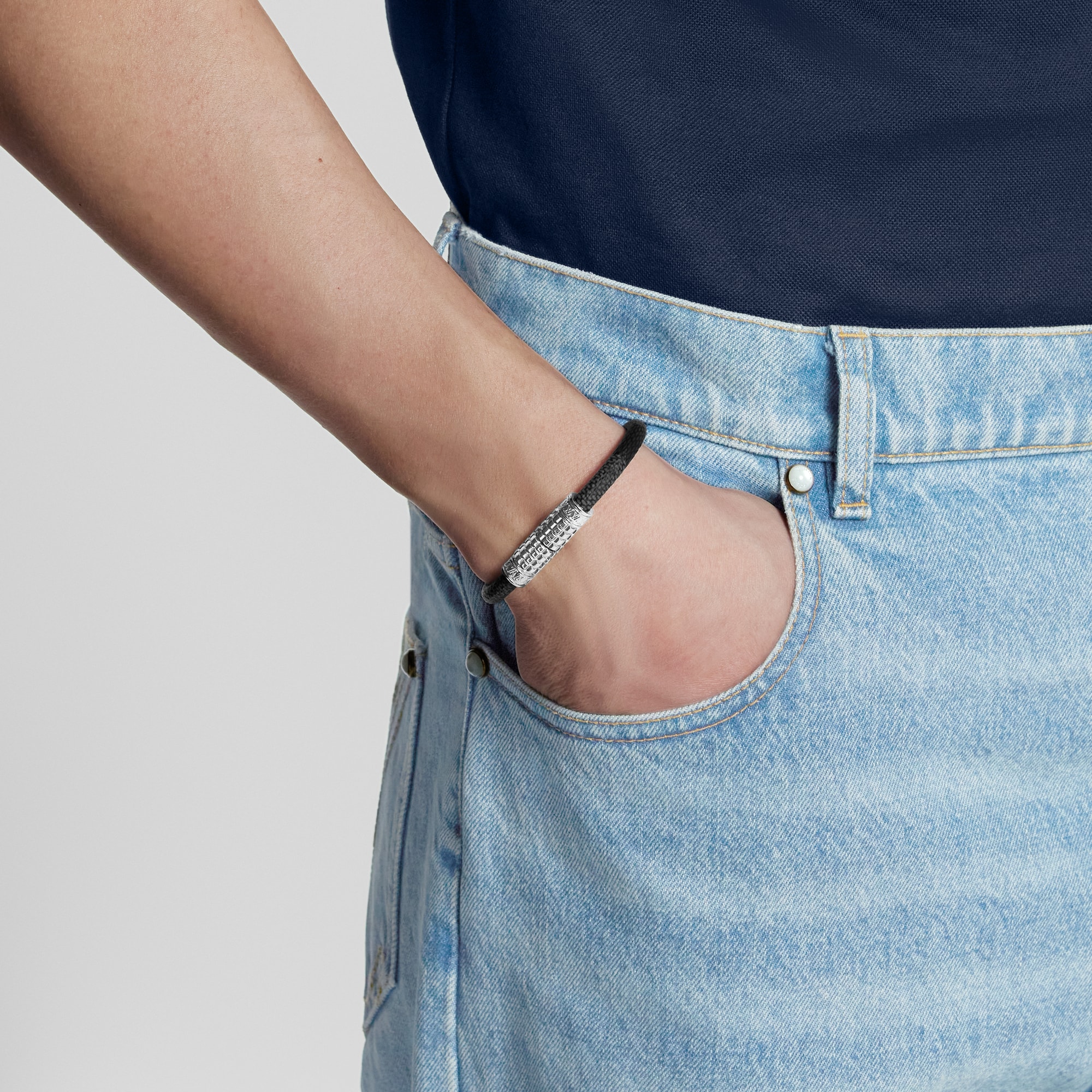 Pulsera Digit Lona Damier Graphite Hombre Joyería Toda la bisutería | LOUIS VUITTON (Zoom de producto)