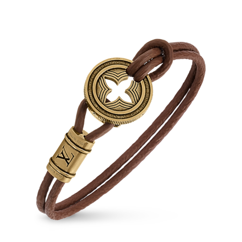 Pulsera en piel LV Tic Tac Toe Hombre Accesorios Todos los accesorios | LOUIS VUITTON (Zoom de producto)
