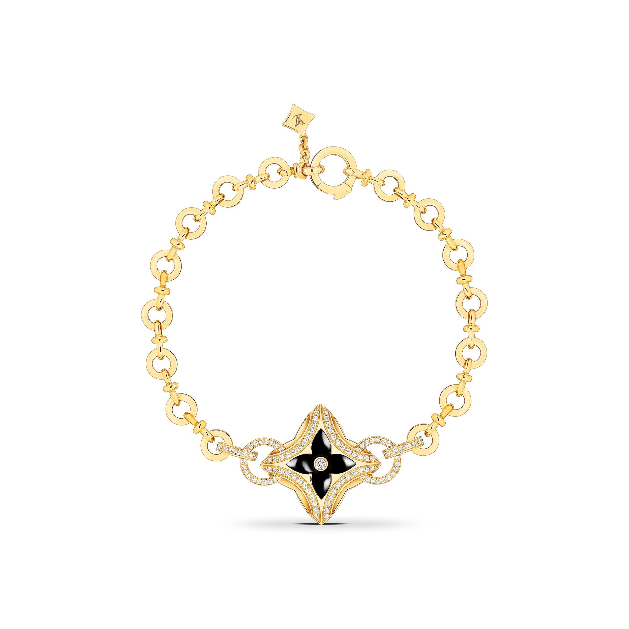 Pulsera Ever Blossom de oro amarillo, ónix y diamantes  Joyería Categorías Joyería | LOUIS VUITTON (Zoom de producto)