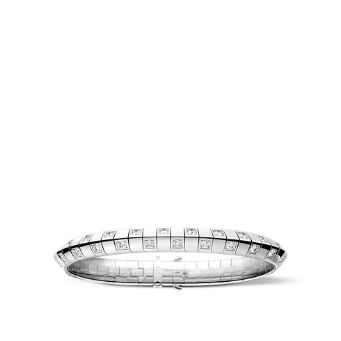 Brazalete fino Le Damier de Louis Vuitton de oro rosa y diamantes Joyería Categorías Pulseras | LOUIS VUITTON