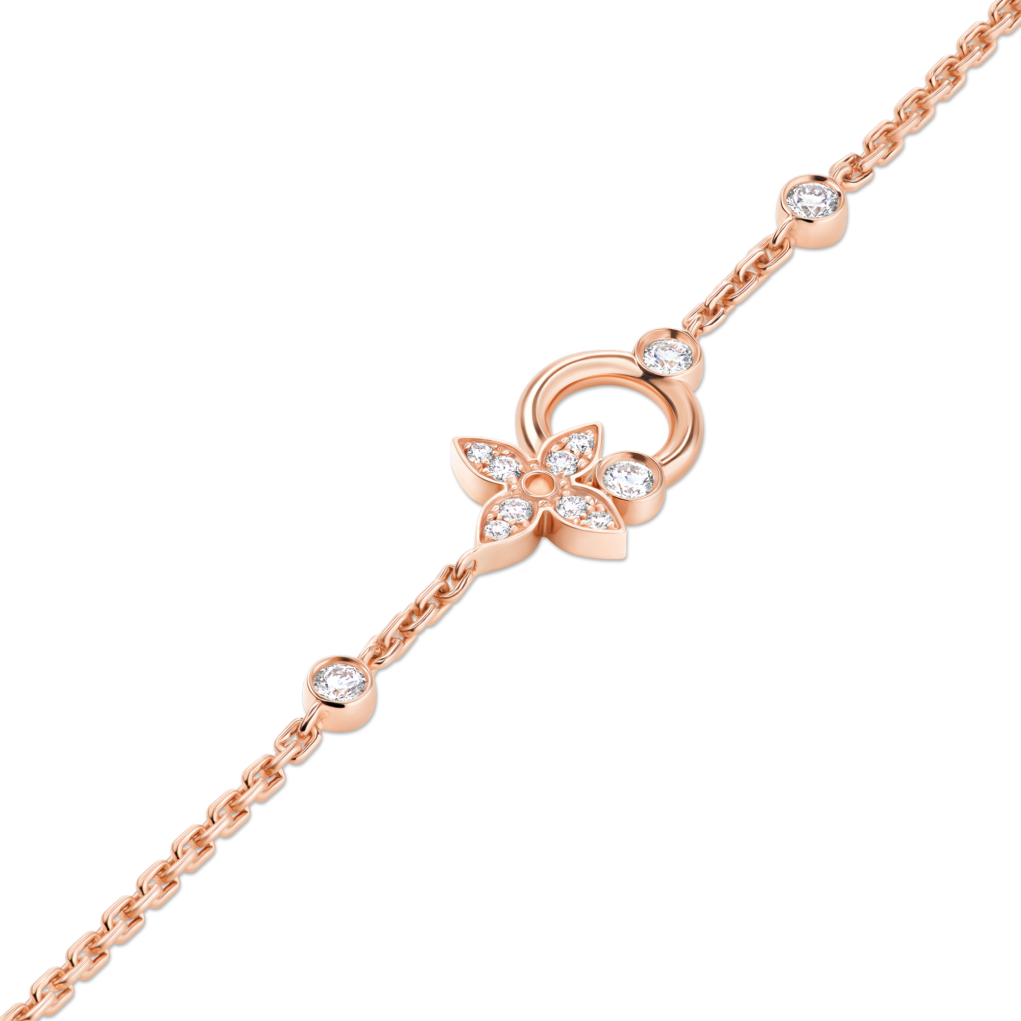 Pulsera Idylle Blossom de oro rosa y diamantes  Joyería Categorías Pulseras | LOUIS VUITTON (Zoom de producto)