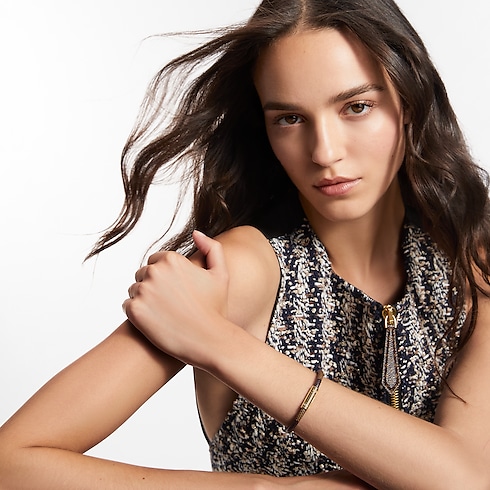 Pulsera Keep it Lona Damier Ebène Mujer Accesorios Nuevo esta temporada | LOUIS VUITTON (Zoom de producto)