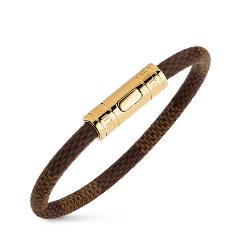 Pulsera Keep it Lona Damier Ebène Mujer Accesorios Nuevo esta temporada | LOUIS VUITTON (Zoom de producto)