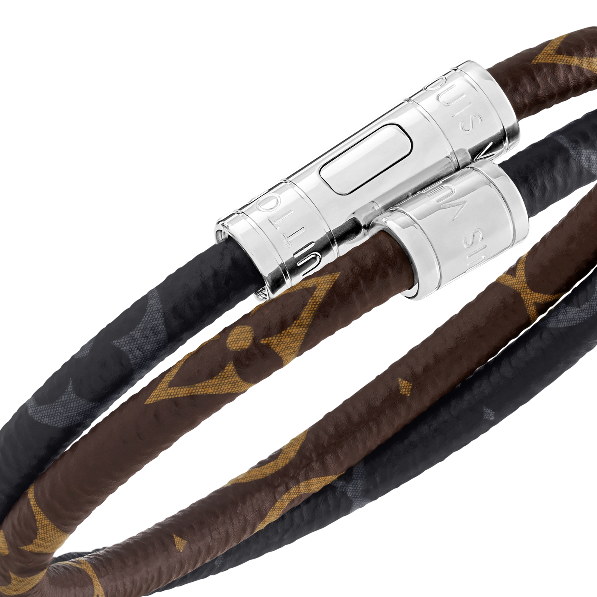 Pulsera Keep It Double Leather Lona Monogram Hombre Joyería Pulseras | LOUIS VUITTON (Zoom de producto)