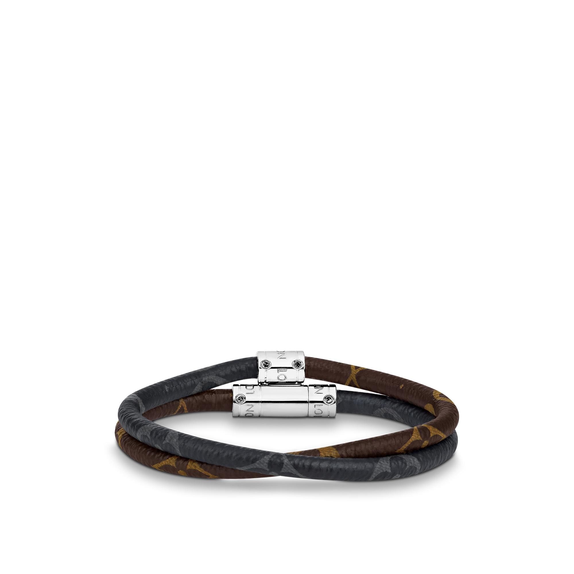 Pulsera Keep It Double Leather Lona Monogram Hombre Joyería Pulseras | LOUIS VUITTON (Zoom de producto)