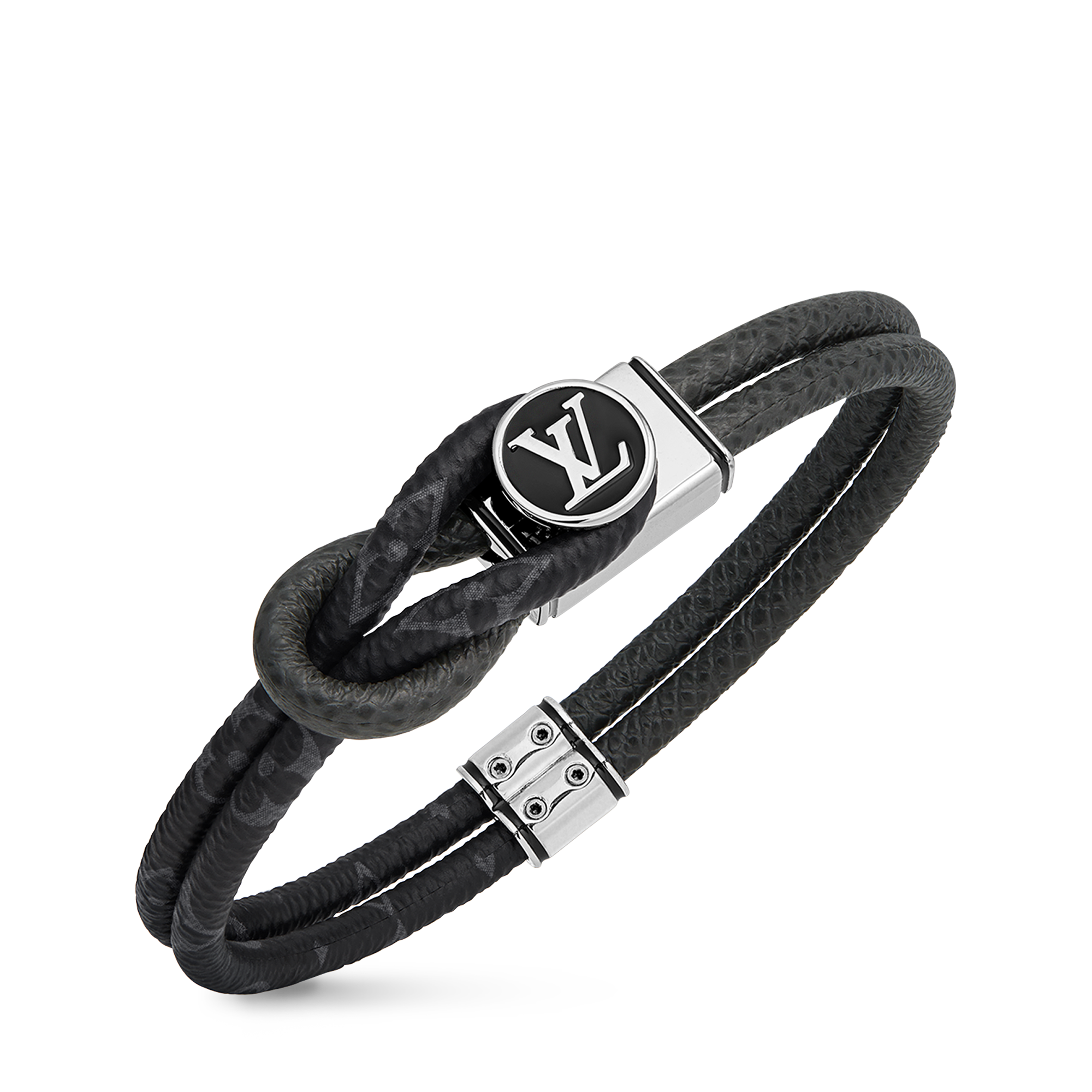 Pulsera Loop It Lona Monogram Eclipse Hombre Joyería Toda la bisutería | LOUIS VUITTON (Zoom de producto)