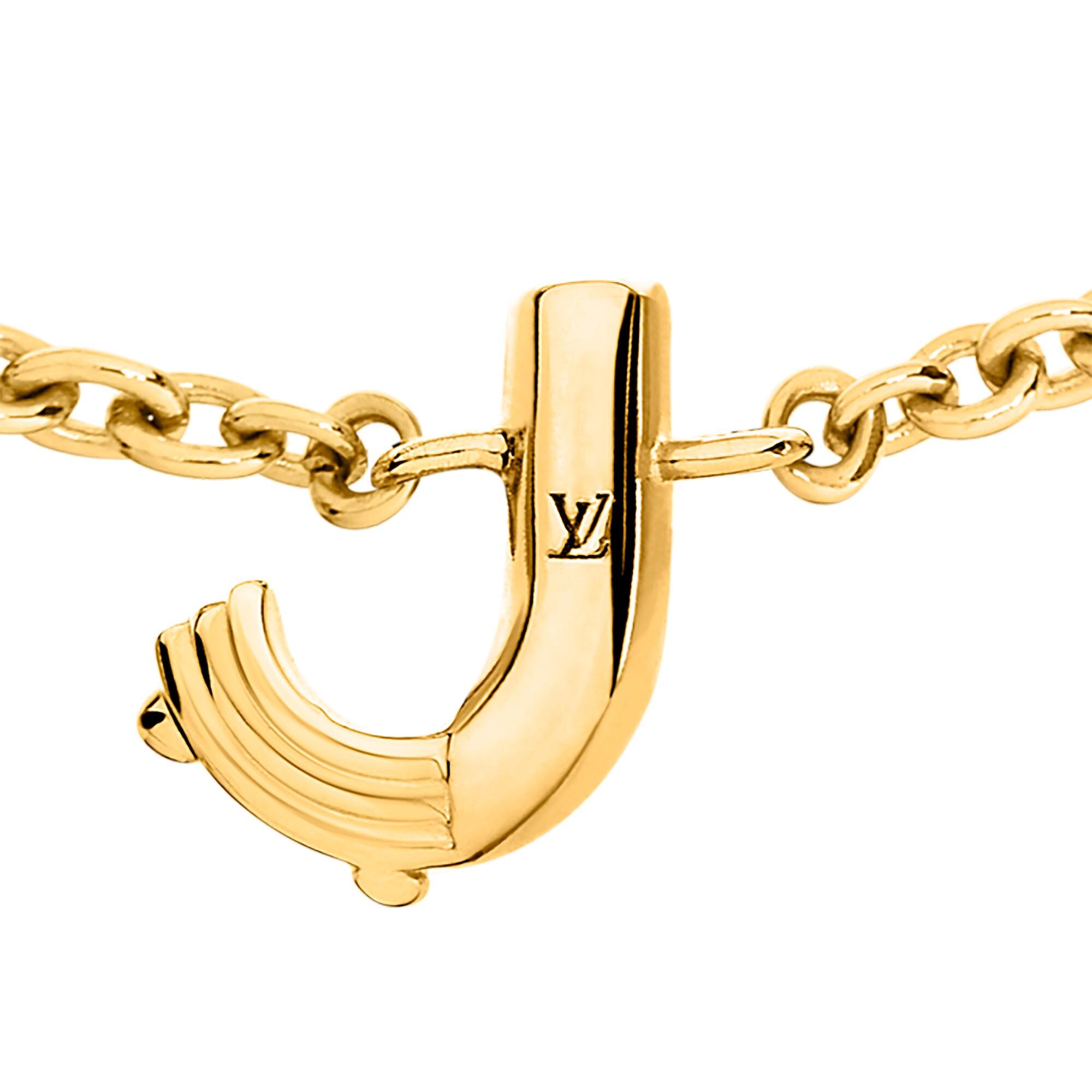 Pulsera LV & Me, letra J S00 Mujer Bisutería Toda la bisutería | LOUIS VUITTON (Zoom de producto)