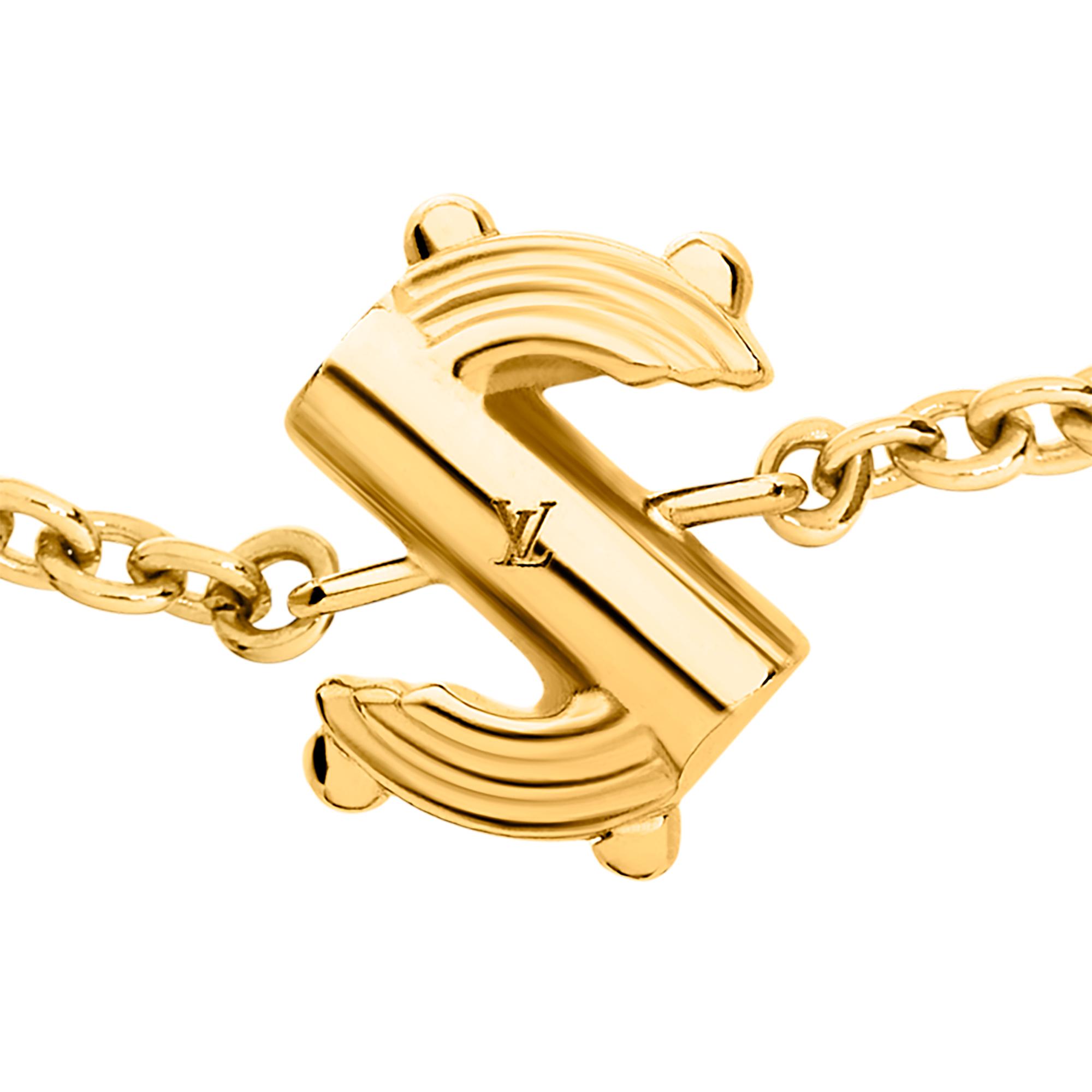 Pulsera LV & Me, letra S S00 Mujer Bisutería Toda la bisutería | LOUIS VUITTON (Zoom de producto)