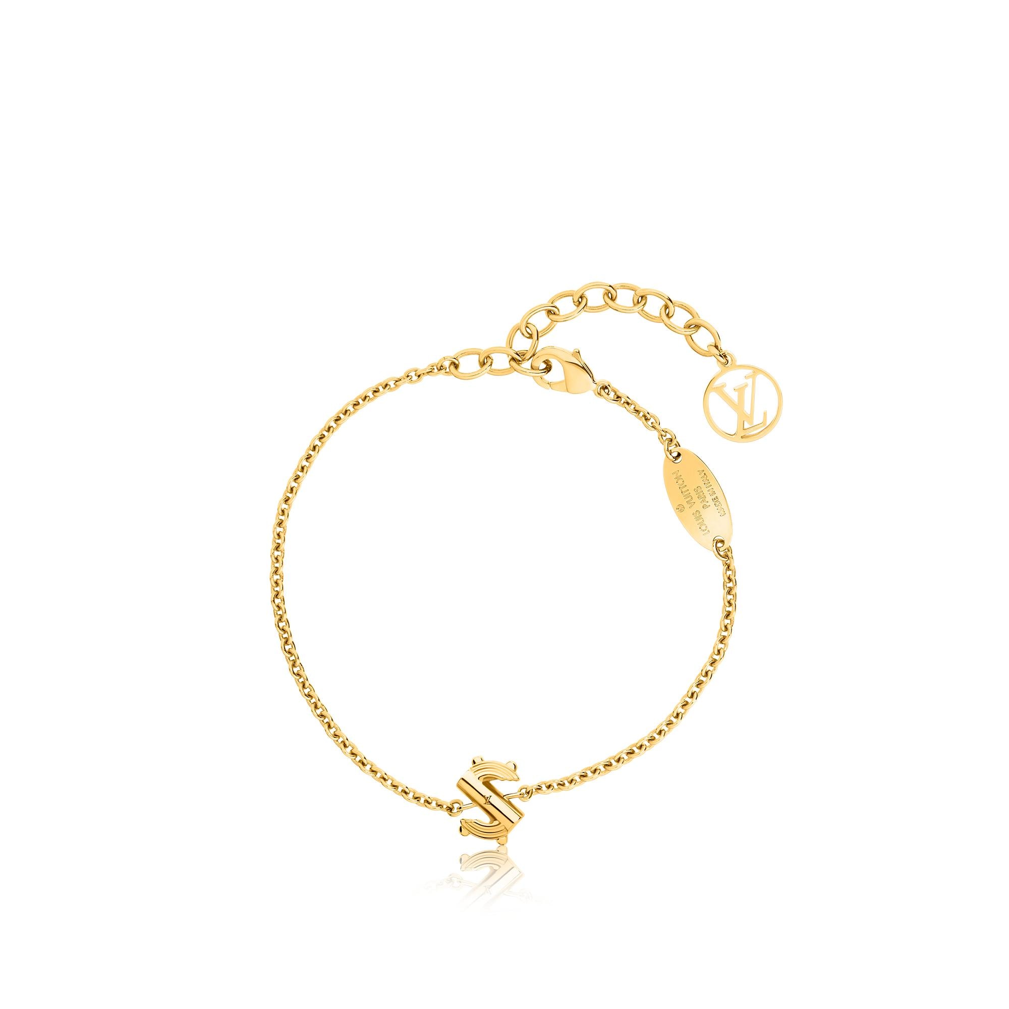 Pulsera LV & Me, letra S S00 Mujer Bisutería Toda la bisutería | LOUIS VUITTON (Zoom de producto)