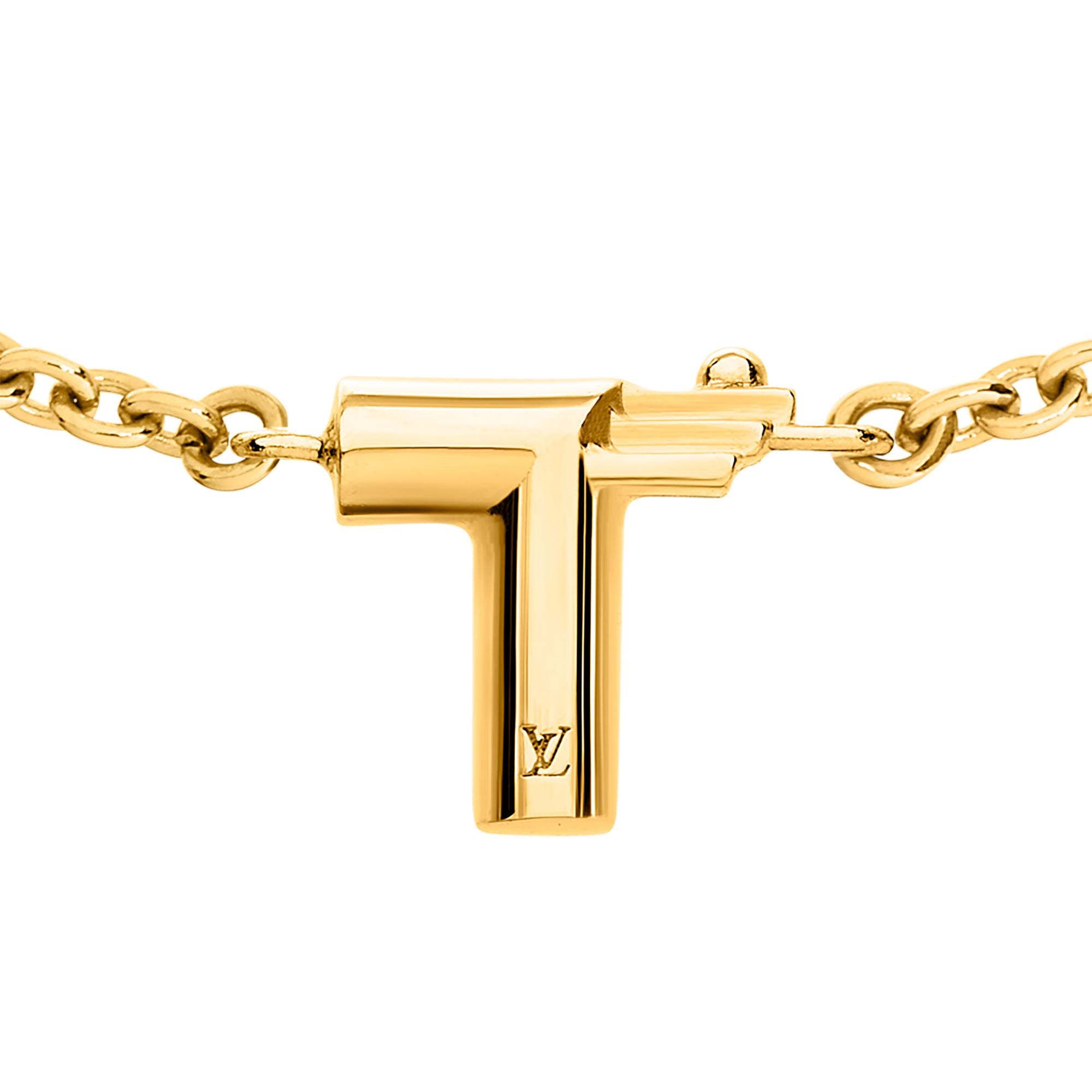 Pulsera LV & Me, letra T S00 Mujer Bisutería Toda la bisutería | LOUIS VUITTON (Zoom de producto)