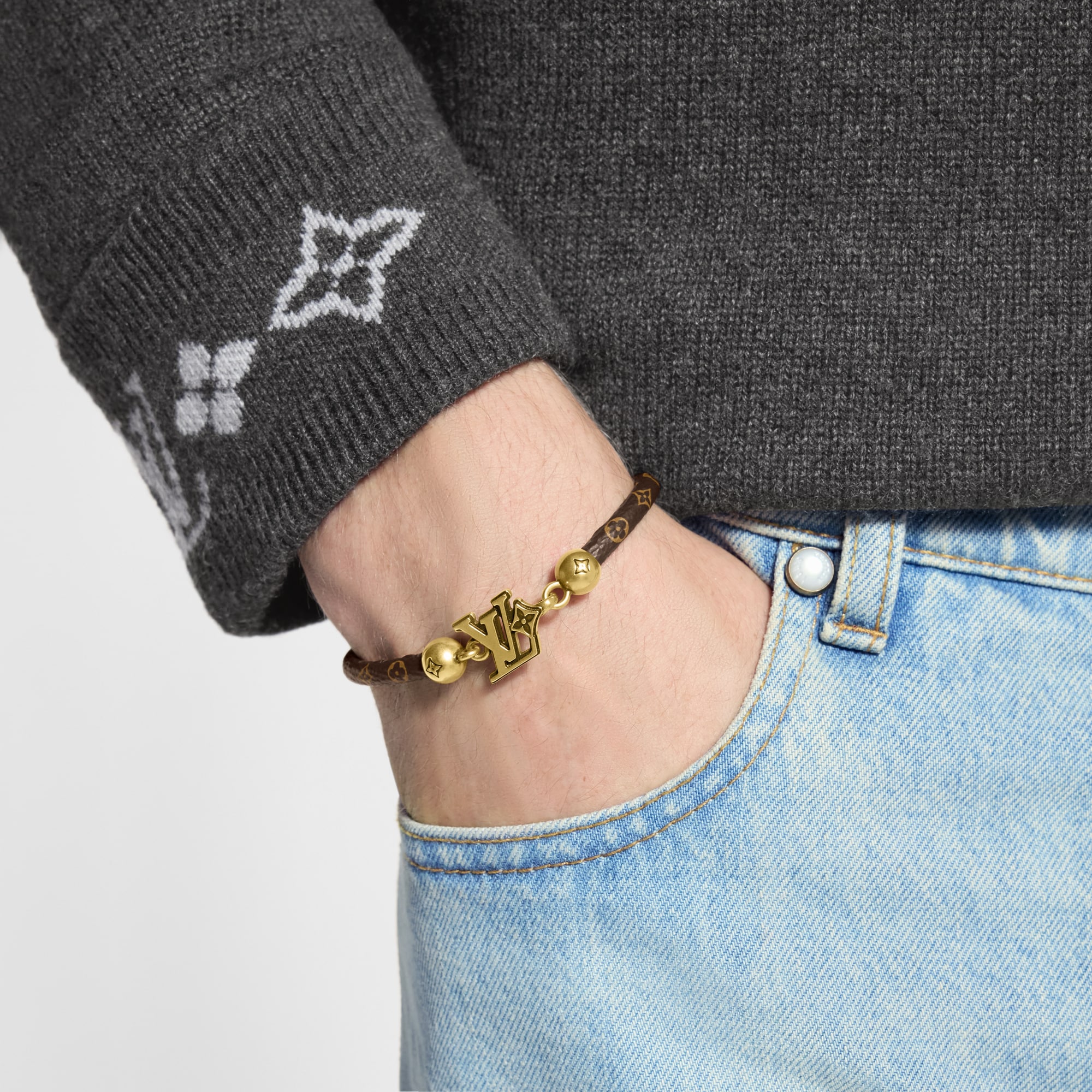 Pulsera LV Flower Hook  Hombre Joyería Pulseras | LOUIS VUITTON (Zoom de producto)