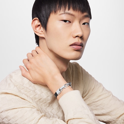 Pulsera LV Links Lona Monogram Hombre Joyería Pulseras | LOUIS VUITTON (Zoom de producto)