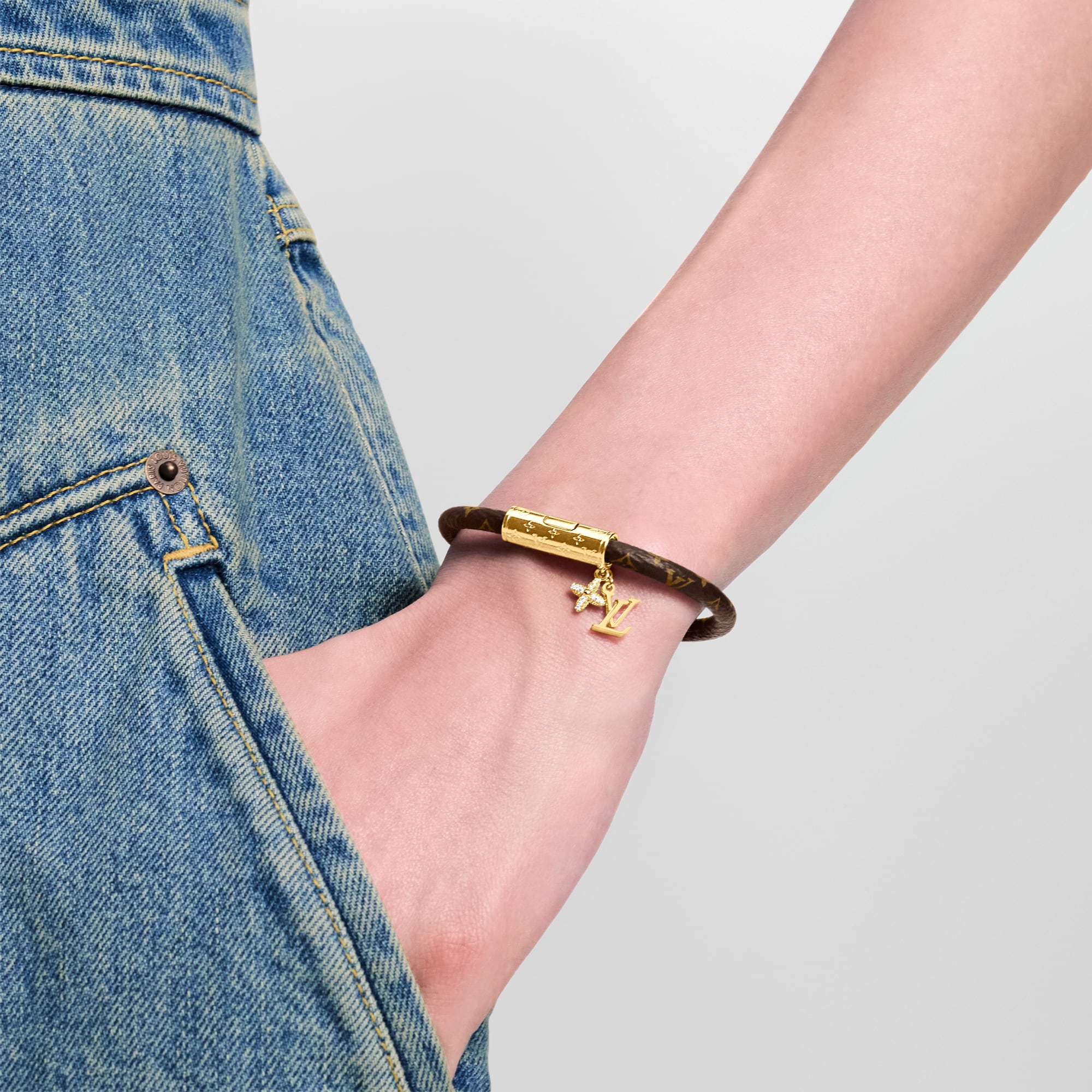 Pulsera LV Push Lona Monogram Mujer Bisutería Toda la bisutería | LOUIS VUITTON (Zoom de producto)