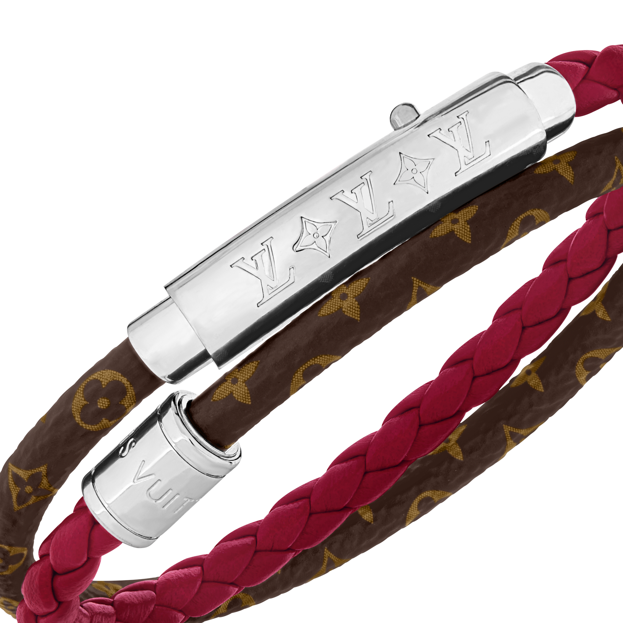 Pulsera Monogram Double Spin Lona Monogram Hombre Joyería Pulseras | LOUIS VUITTON (Zoom de producto)