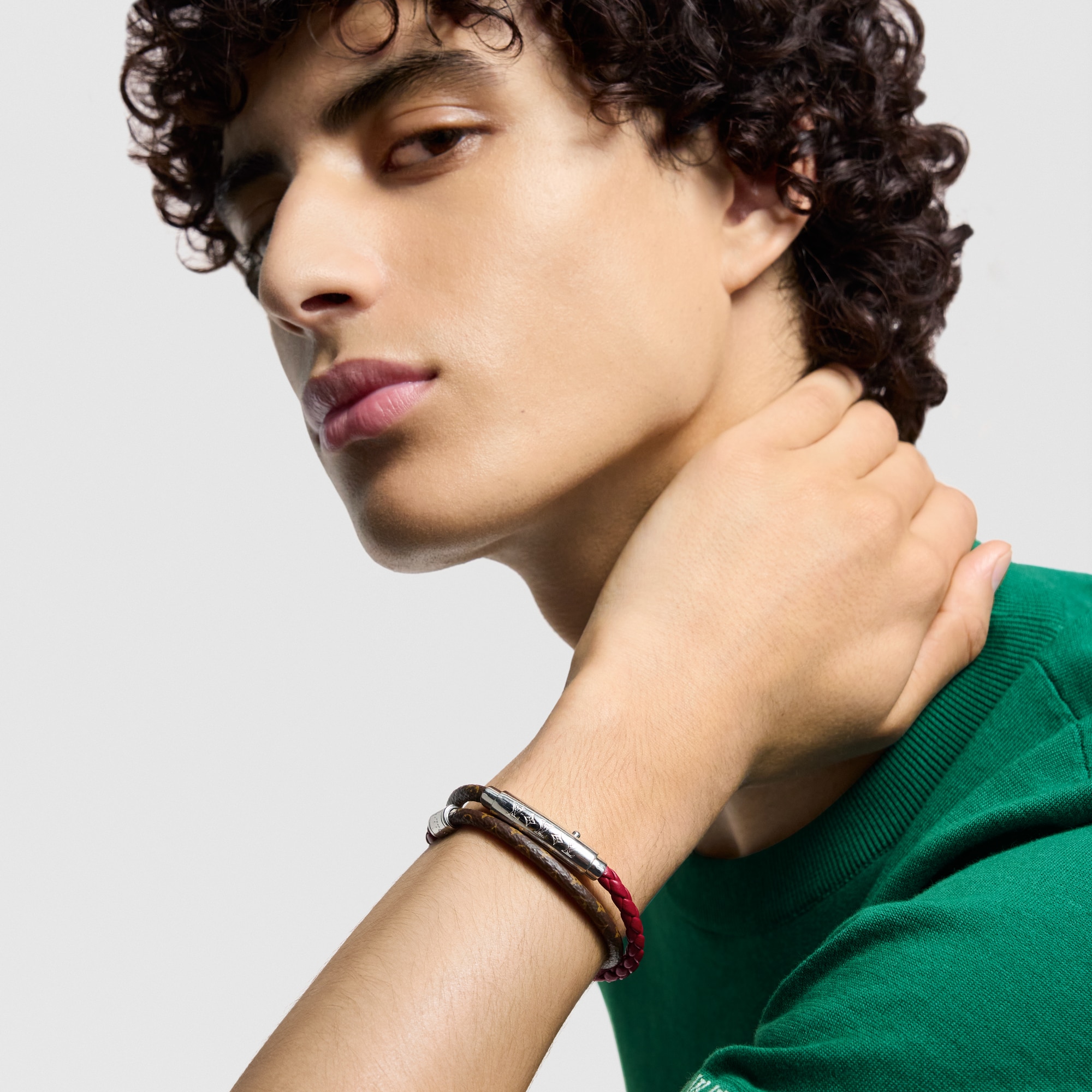 Pulsera Monogram Double Spin Lona Monogram Hombre Joyería Pulseras | LOUIS VUITTON (Zoom de producto)