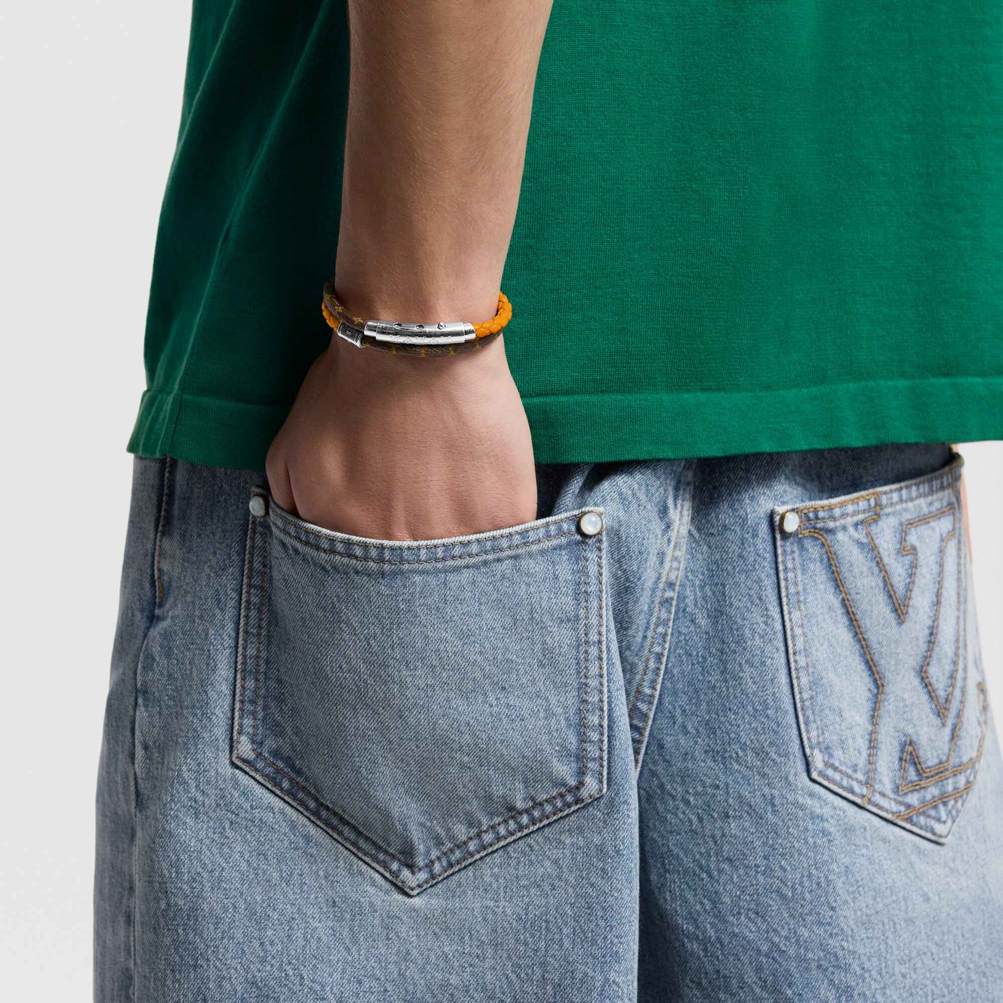 Pulsera Monogram Double Spin Lona Monogram Hombre Joyería Pulseras | LOUIS VUITTON (Zoom de producto)