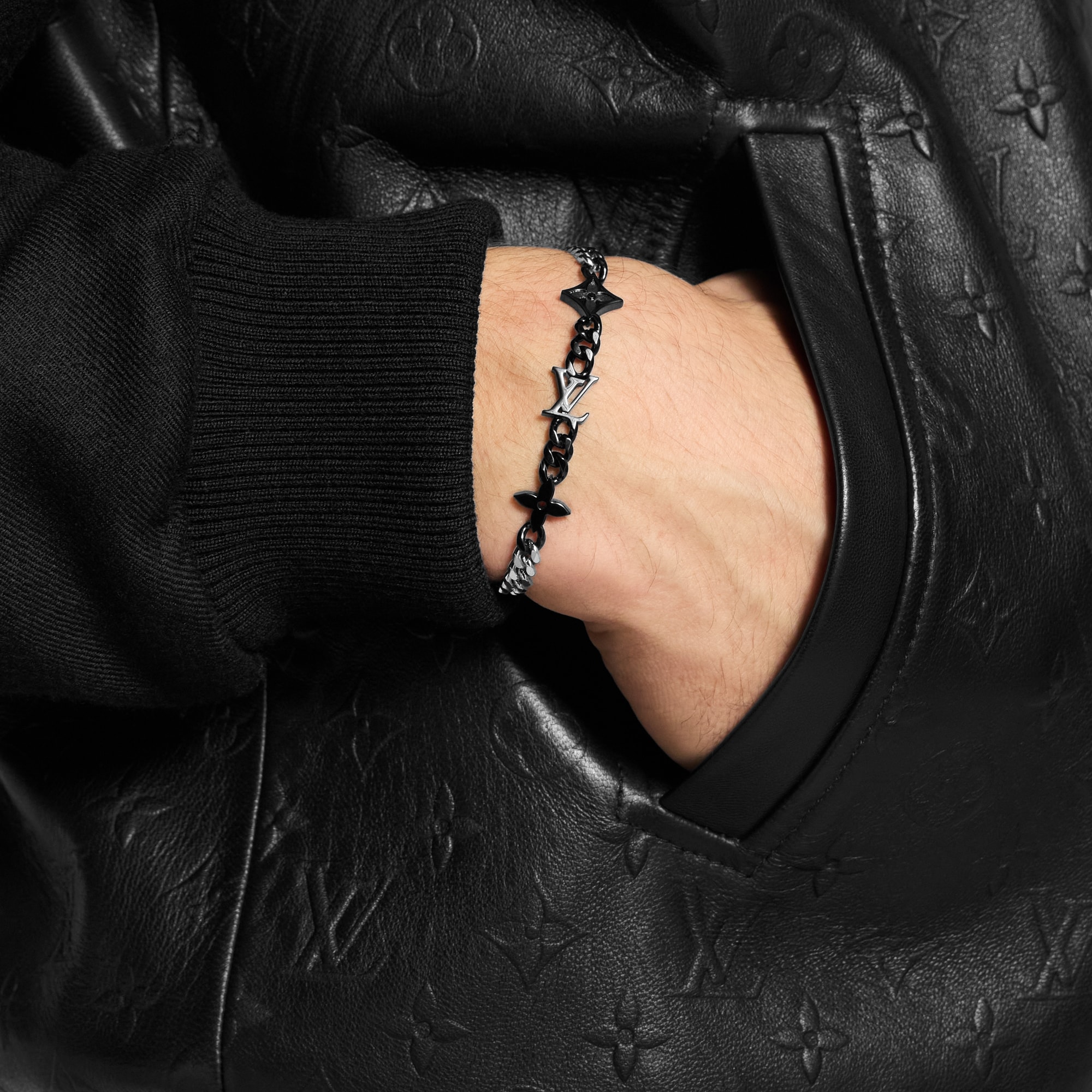 Pulsera Monogram Row S00 Hombre Joyería Pulseras | LOUIS VUITTON (Zoom de producto)
