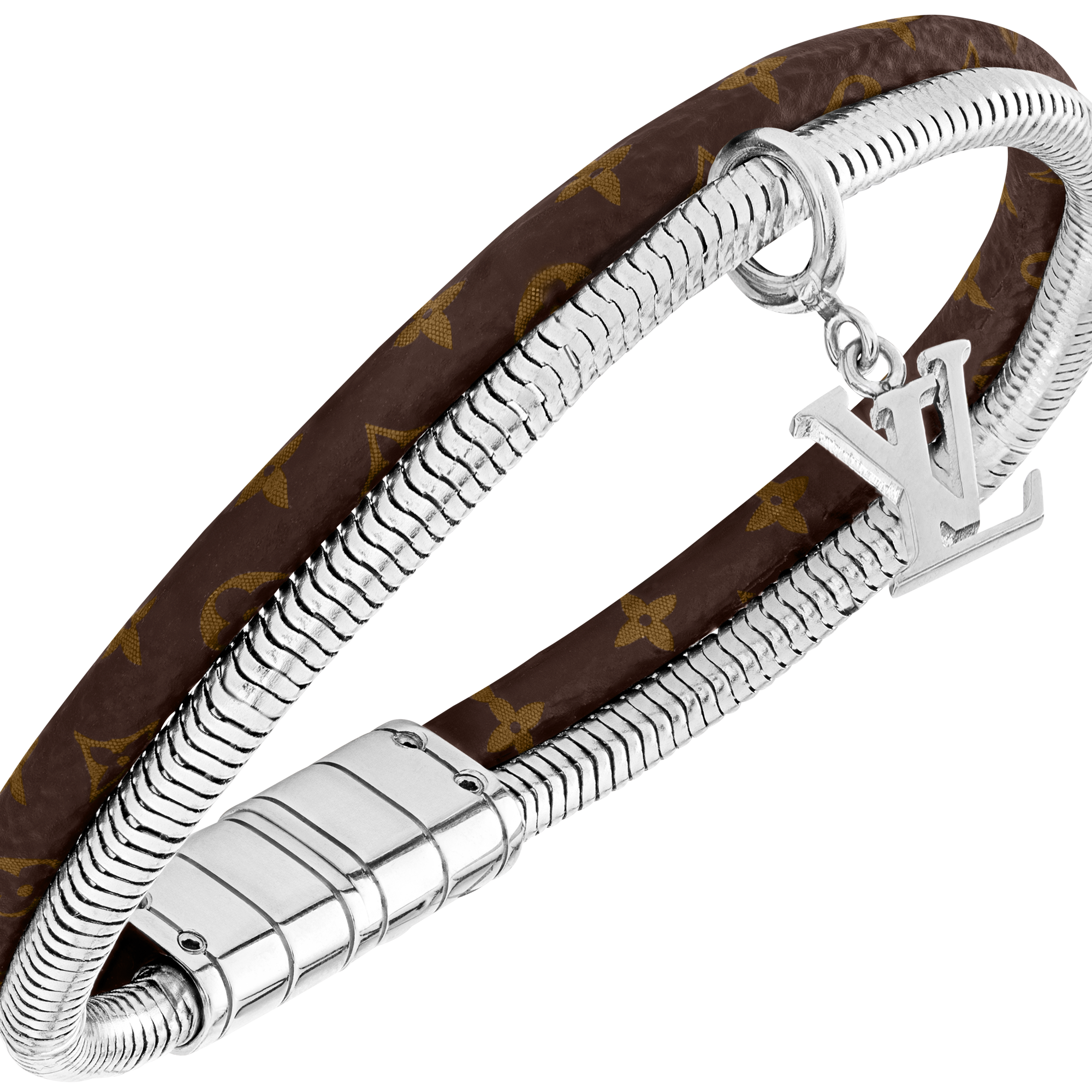Pulsera Monogram Swirl Lona Monogram Eclipse Hombre Joyería Pulseras | LOUIS VUITTON (Zoom de producto)