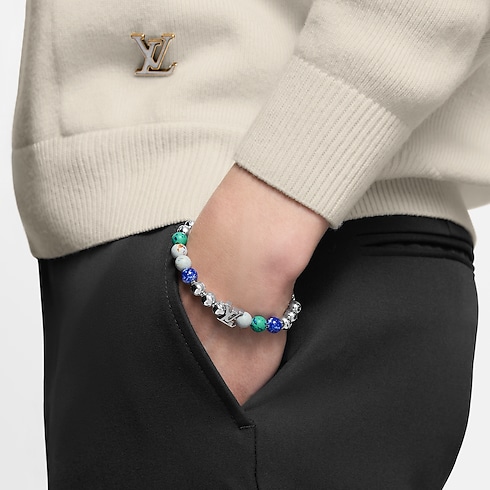 Pulsera reciclada Monogram Beads S00 Hombre Joyería Pulseras | LOUIS VUITTON (Zoom de producto)