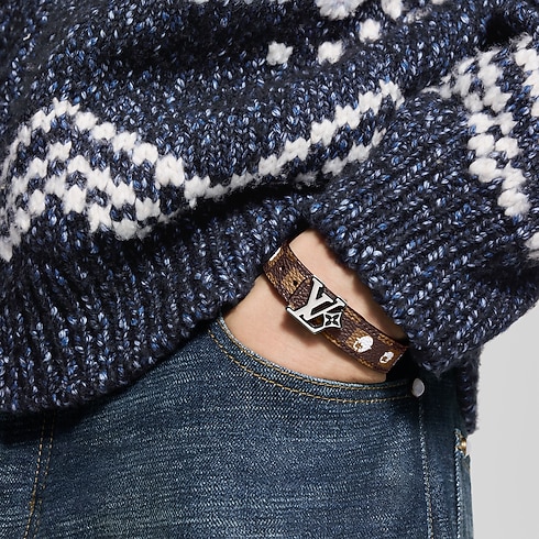 Pulsera reversible LV Flower Damier Phriendship Hombre Joyería Pulseras | LOUIS VUITTON (Zoom de producto)