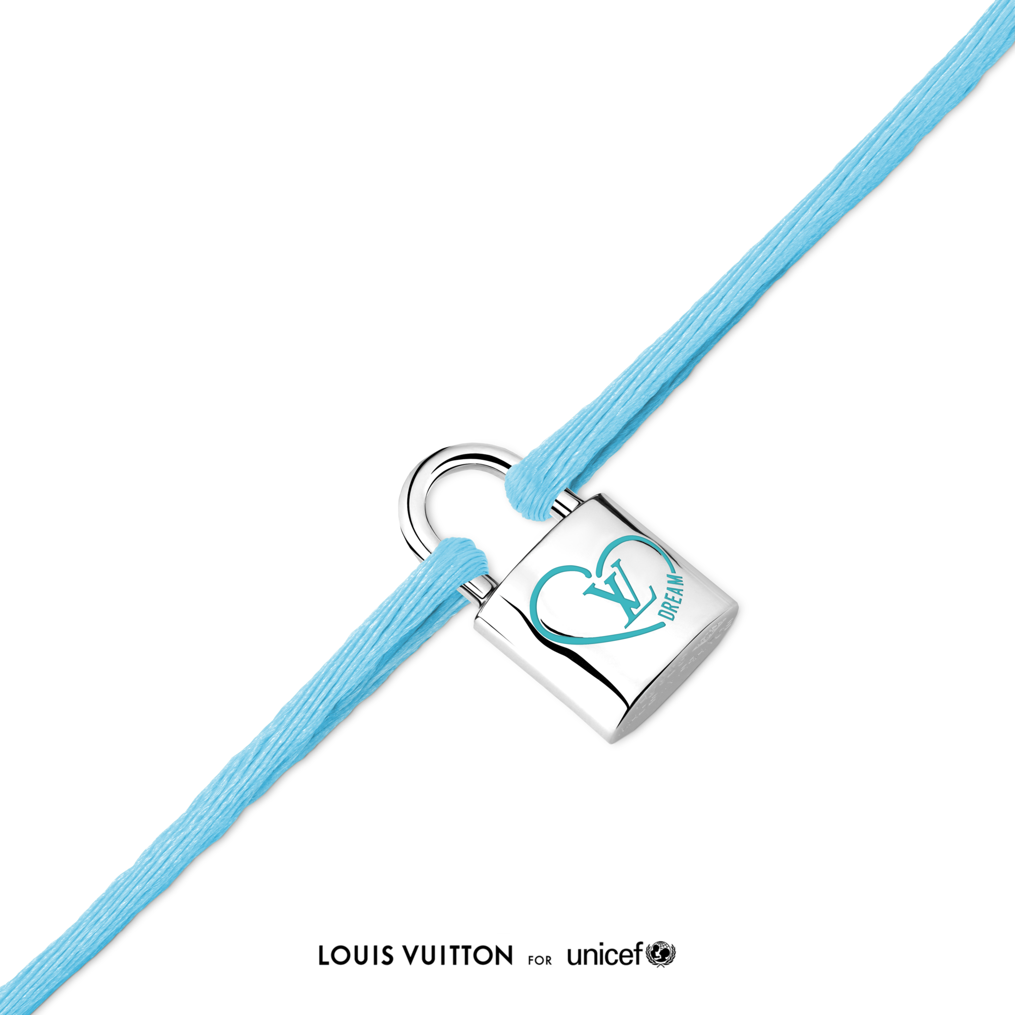 Pulsera Silver Lockit x Felix de plata de ley, con lacado azul y cordón de poliéster  Joyería Categorías Pulseras | LOUIS VUITTON (Zoom de producto)