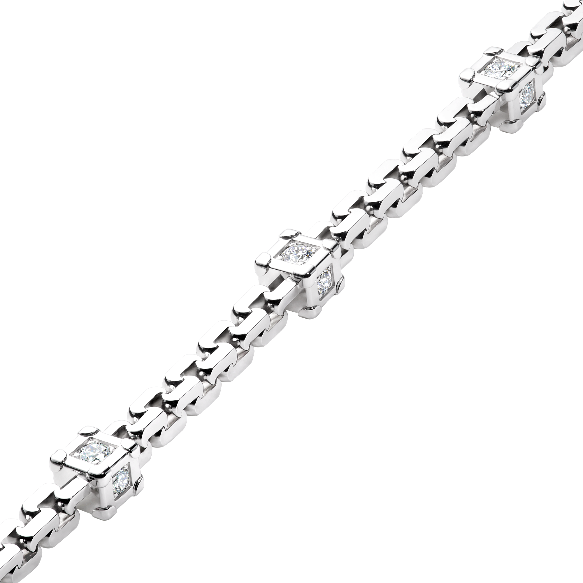 Pulsera Trunk Les Gastons Vuitton de oro blanco y diamantes  Joyería Categorías Pulseras | LOUIS VUITTON (Zoom de producto)