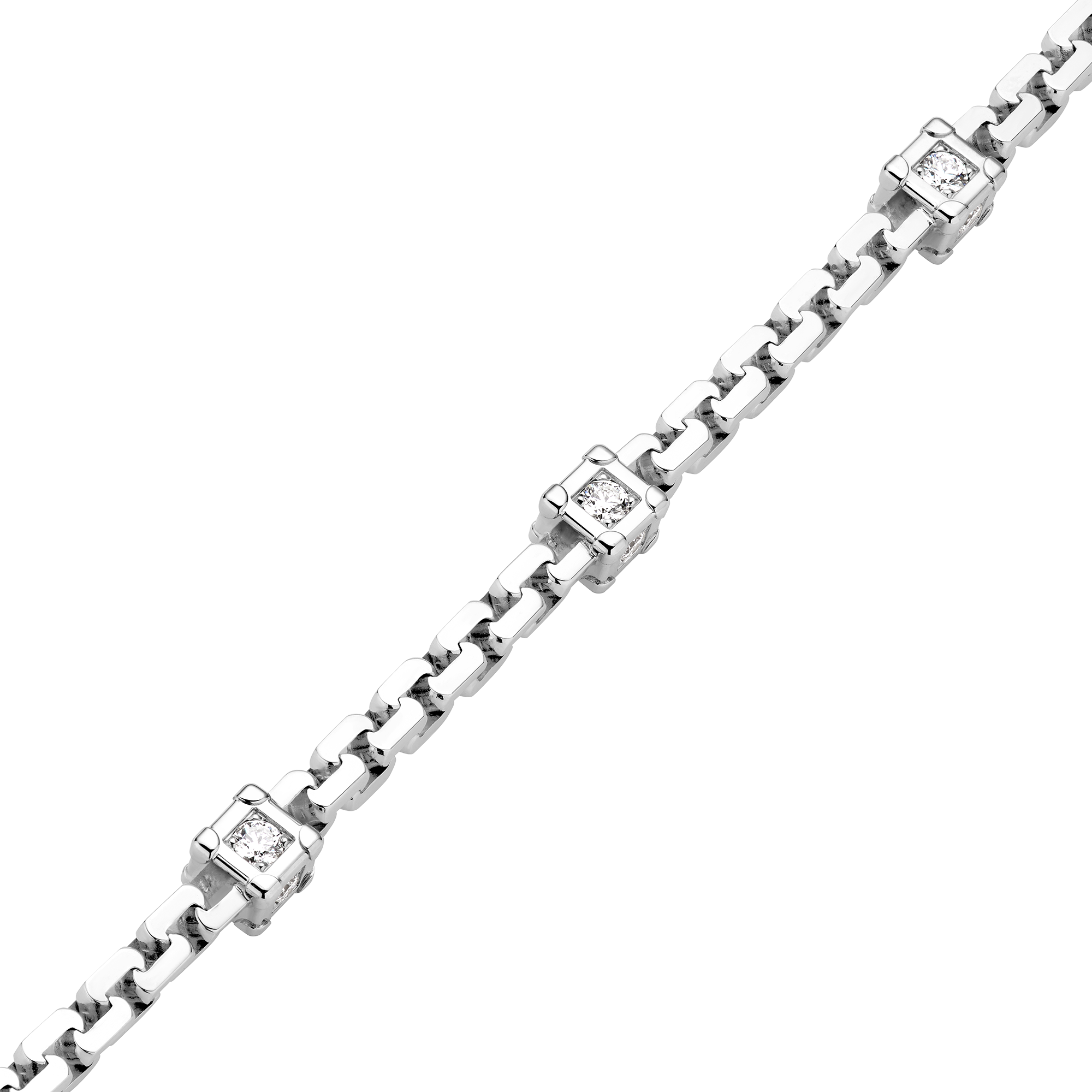 Pulsera Trunk Les Gastons Vuitton de oro blanco y diamantes  Joyería Categorías Pulseras | LOUIS VUITTON (Zoom de producto)